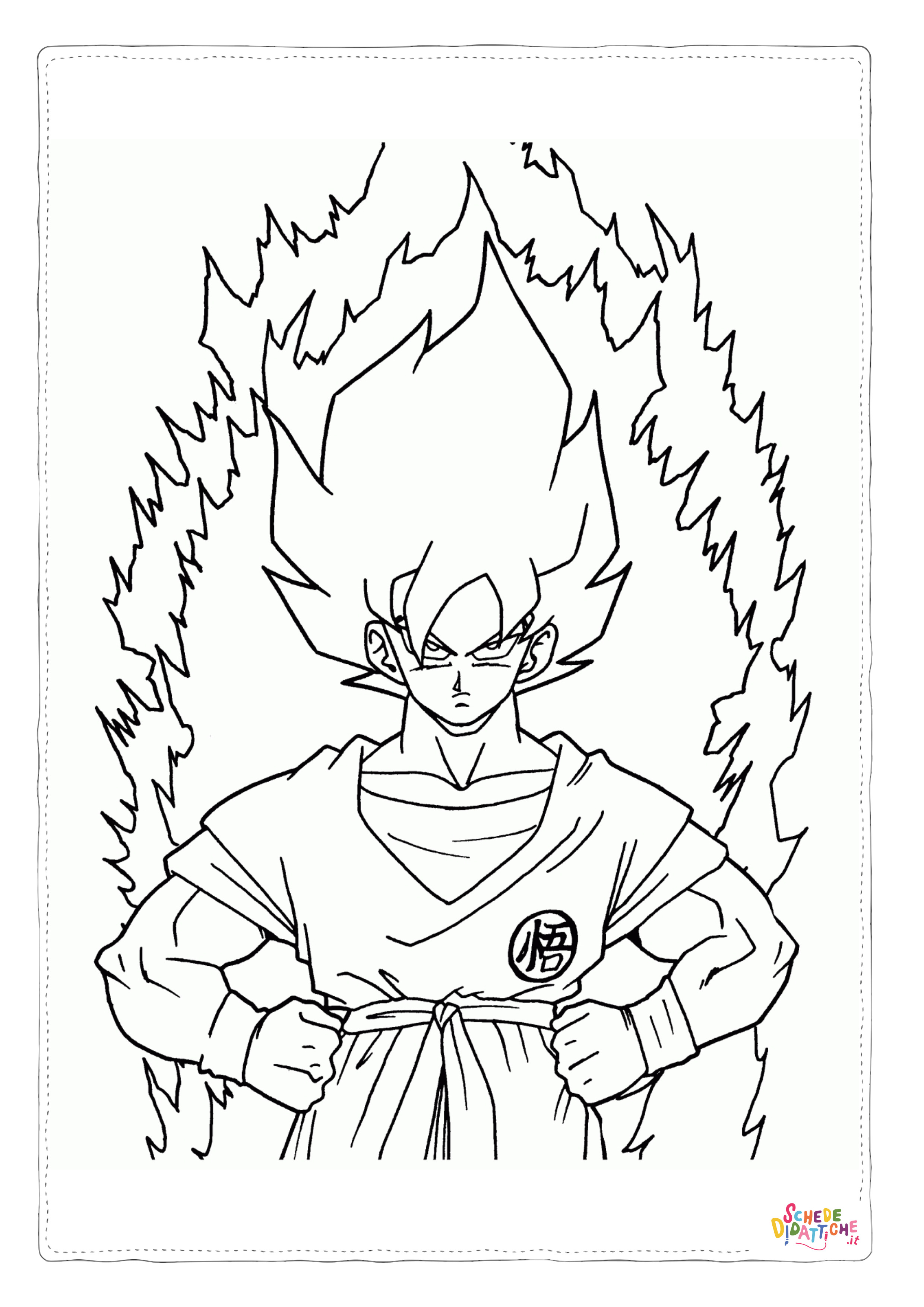 Disegno "Disegno di Dragon Ball da stampare e colorare 20" Disegno di Dragon Ball da stampare e colorare 20