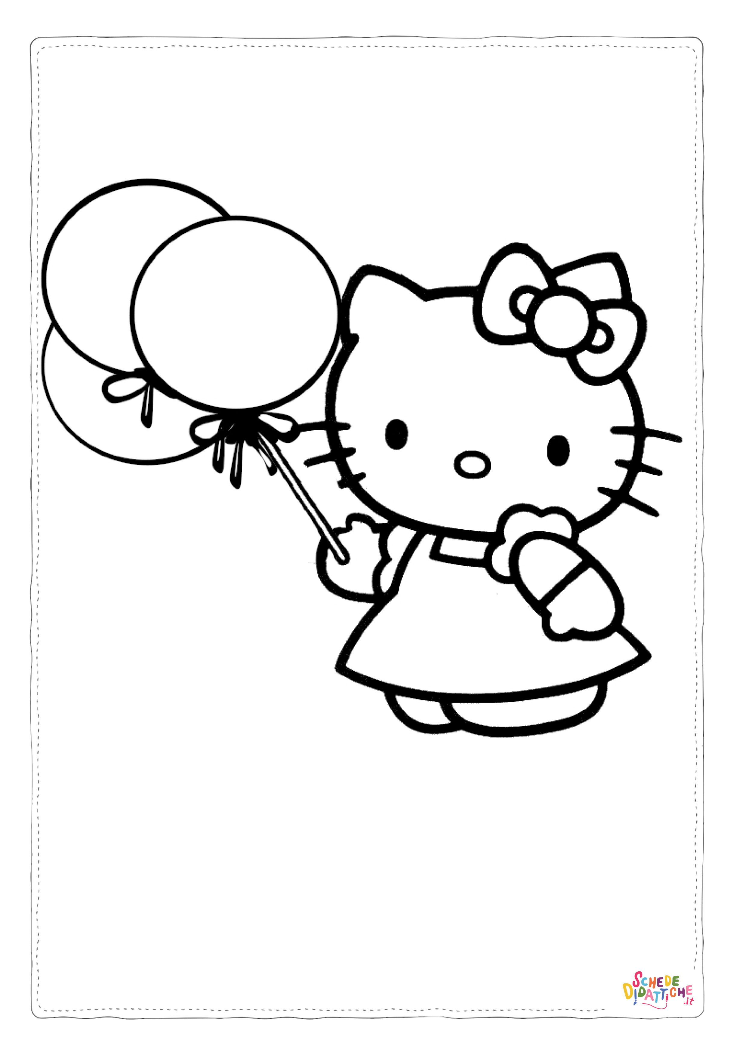 Disegno "Disegno di Hello Kitty da stampare e colorare 36" Disegno di Hello Kitty da stampare e colorare 36