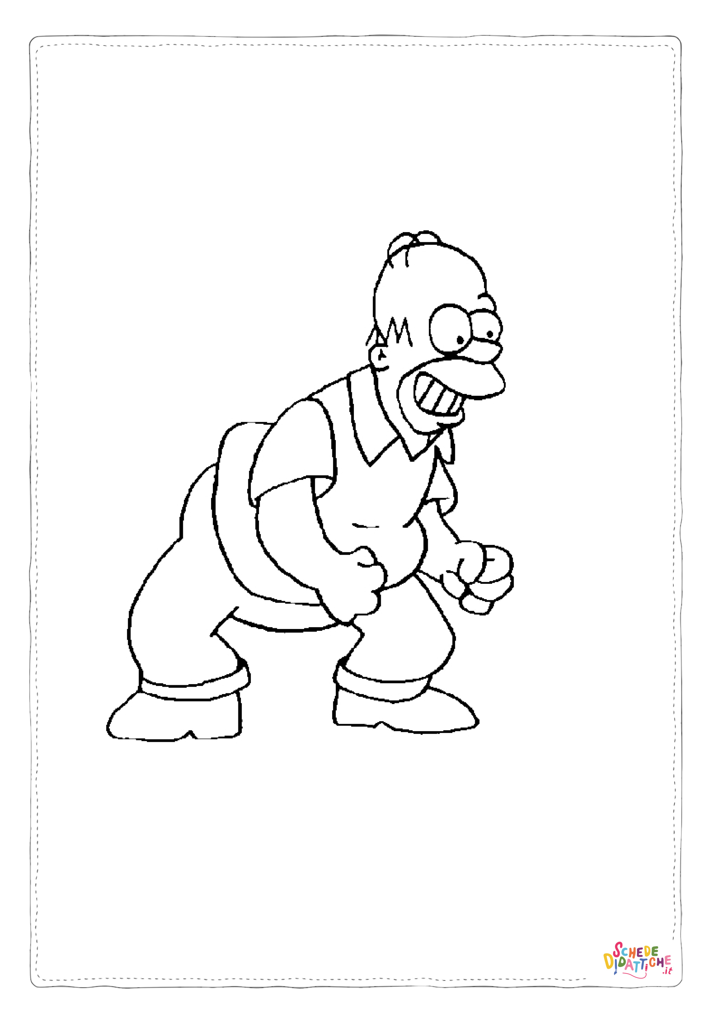 Disegno di I Simpson da stampare e colorare 5
