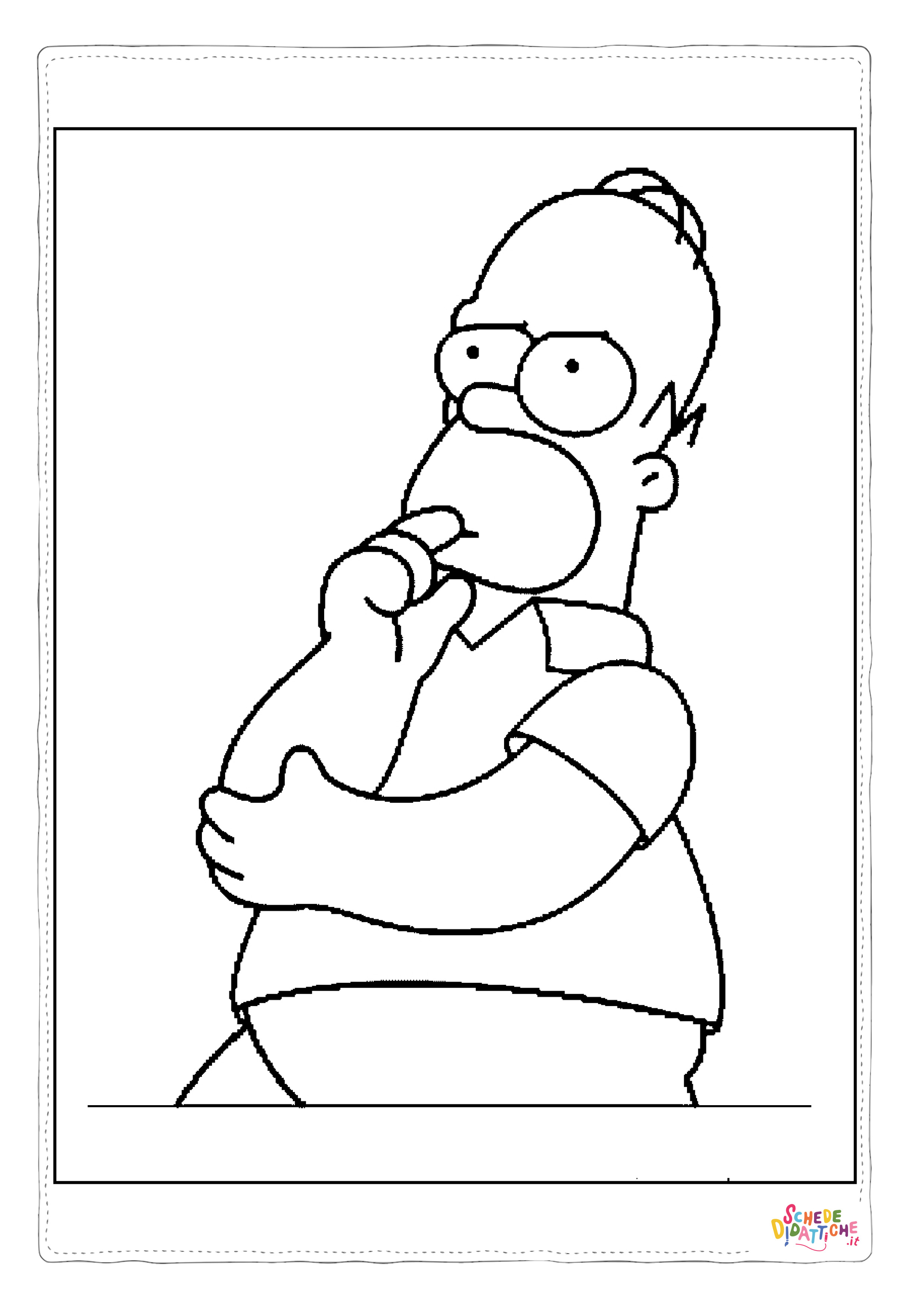 Disegno di I Simpson da stampare e colorare 27