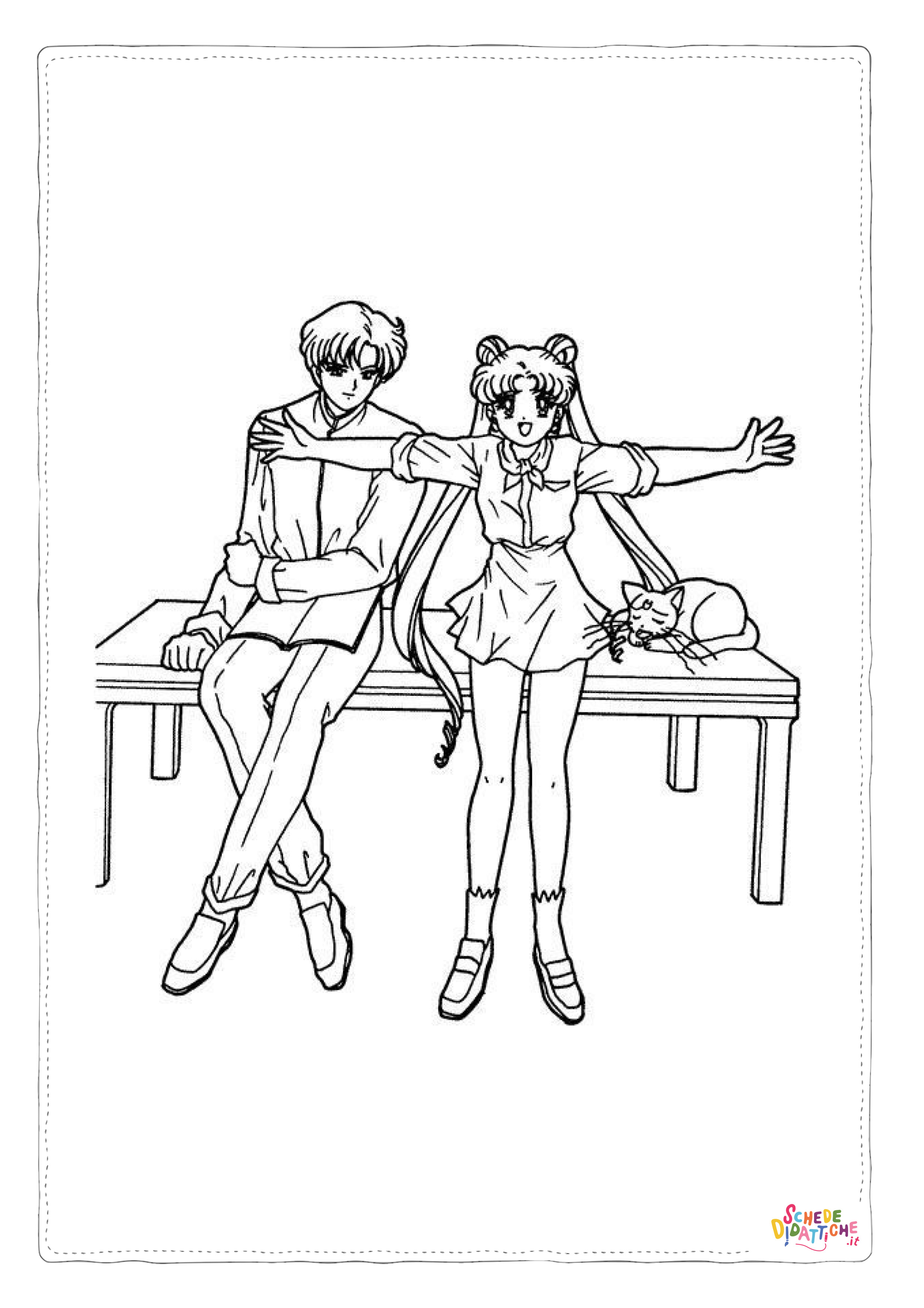 Disegno "Disegno di Sailor Moon da stampare e colorare 65" Disegno di Sailor Moon da stampare e colorare 65