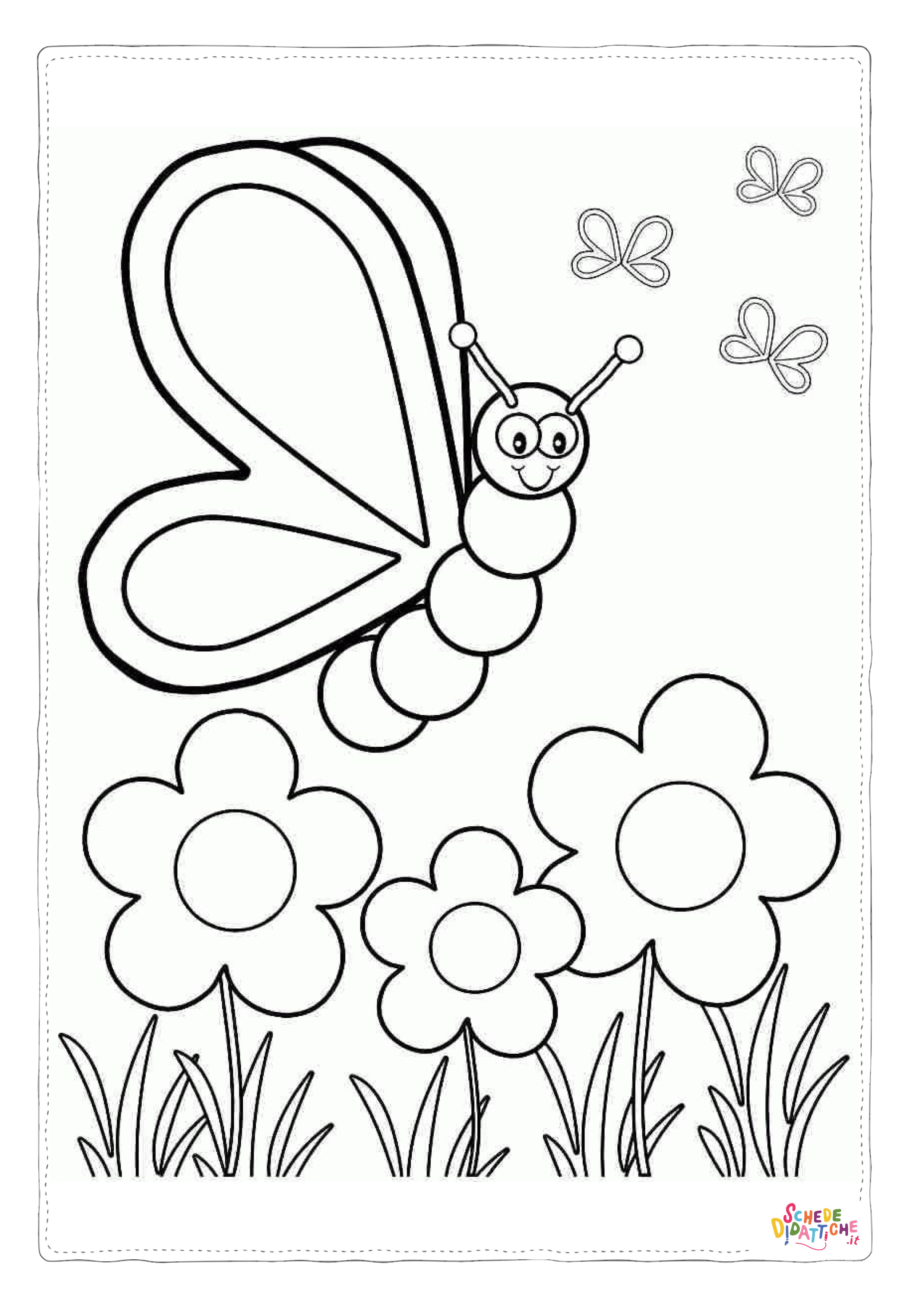 Disegno di farfalla da stampare e colorare 55