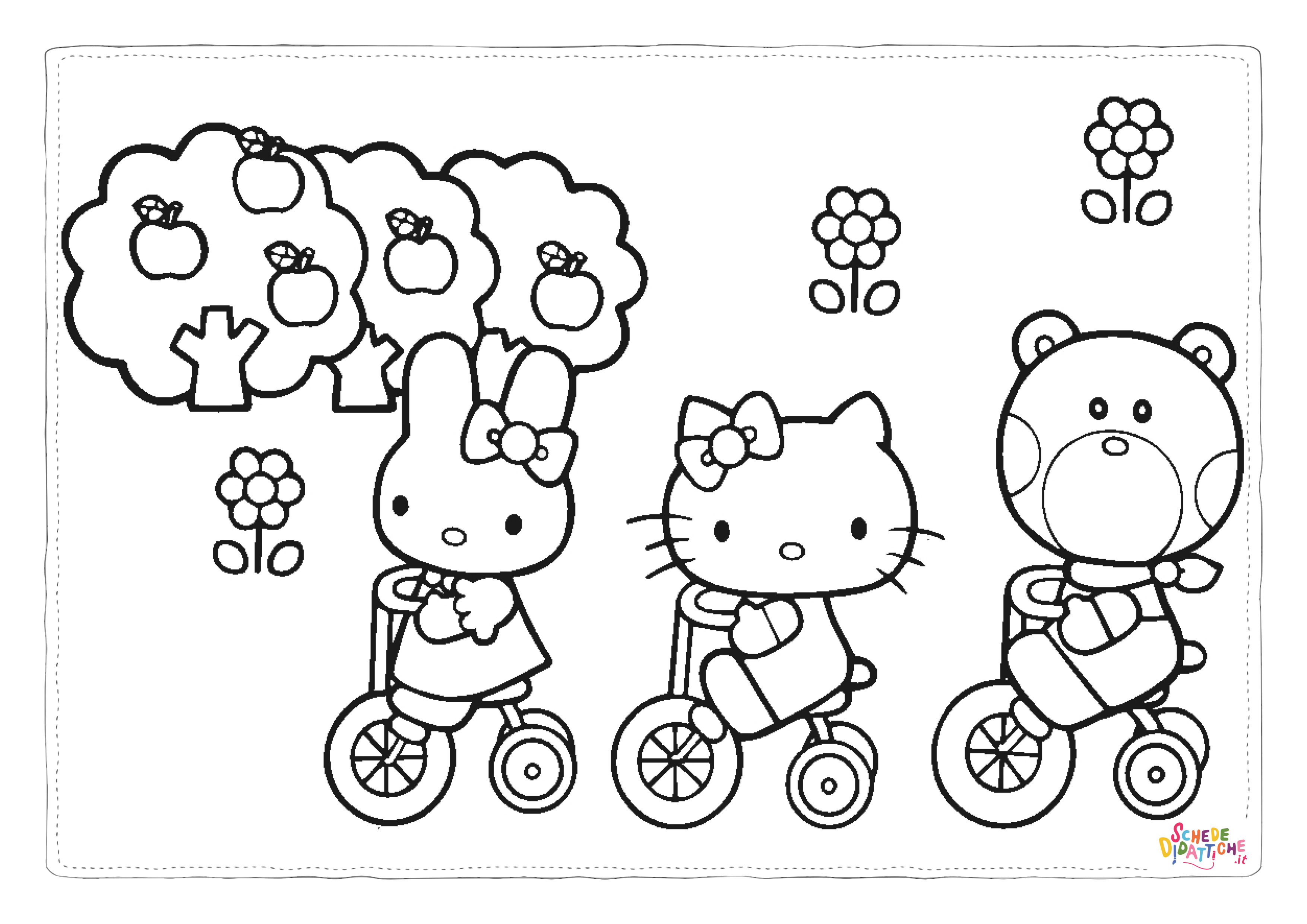 Disegno "Disegno di Hello Kitty da stampare e colorare 149" Disegno di Hello Kitty da stampare e colorare 149