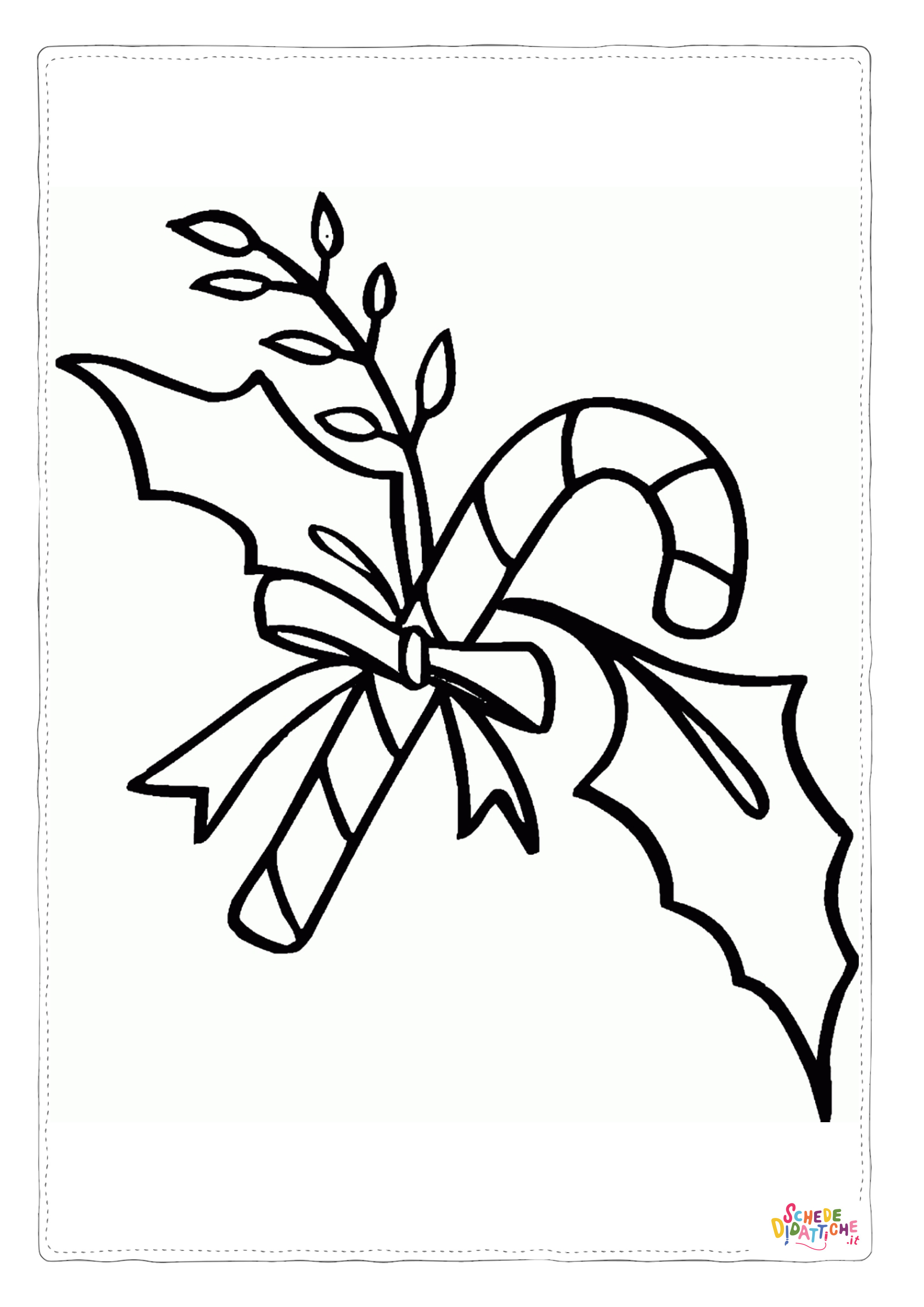 Disegno "Disegno di pungitopo da stampare e colorare 3" Disegno di pungitopo da stampare e colorare 3