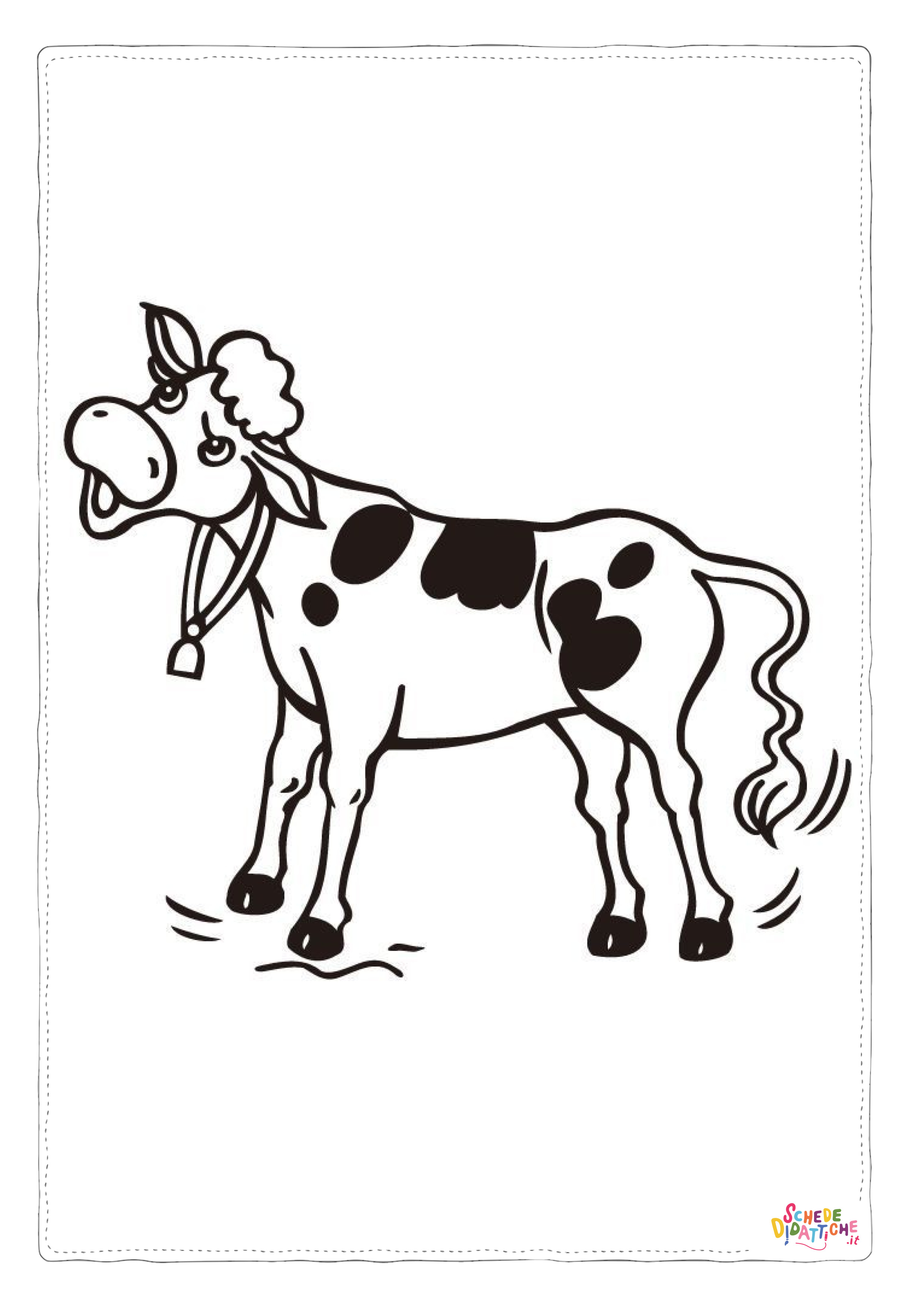 Disegno di mucca da stampare e colorare 108