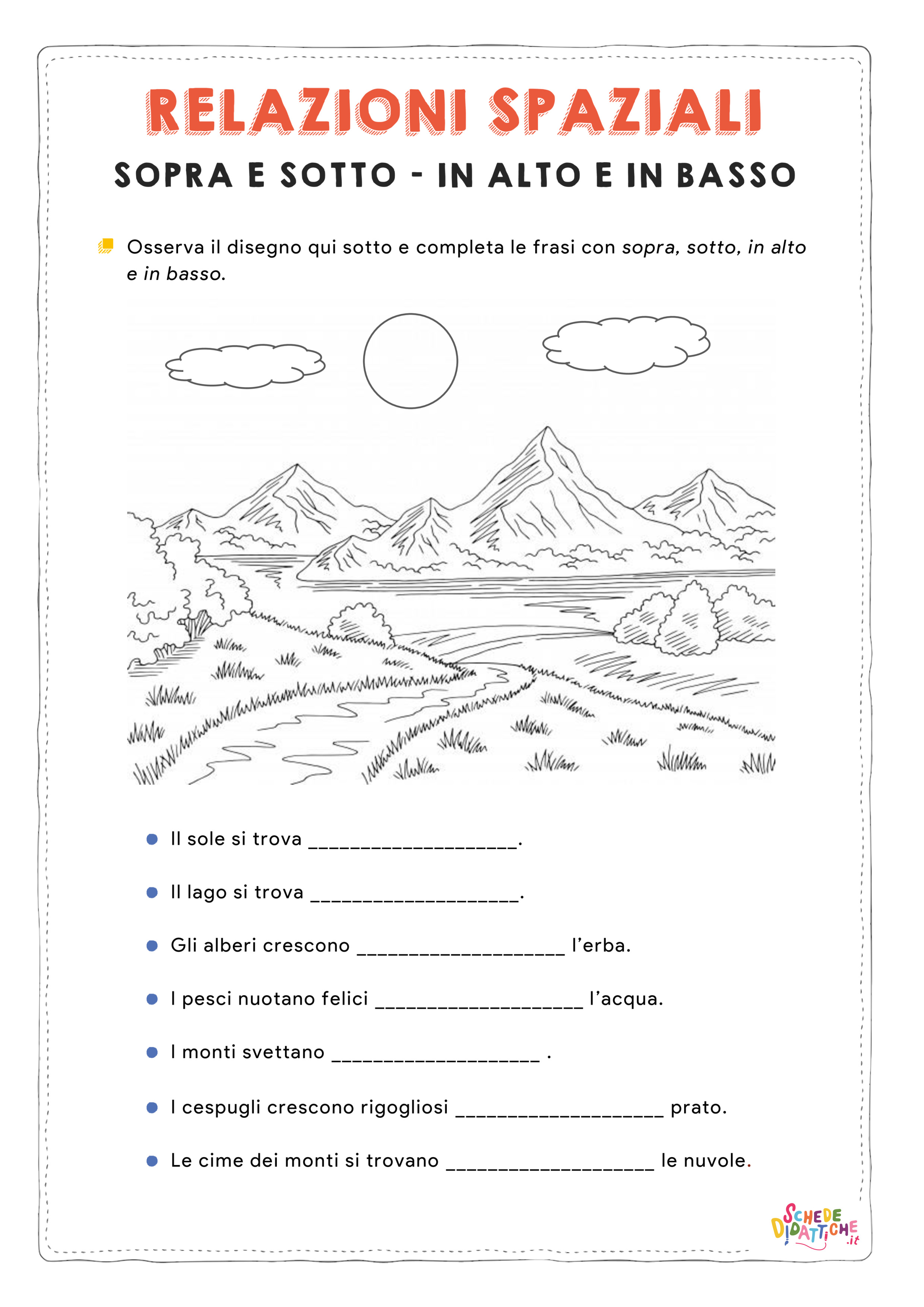 Disegno "Sopra e sotto - in alto e in basso 2" Sopra e sotto - in alto e in basso 2