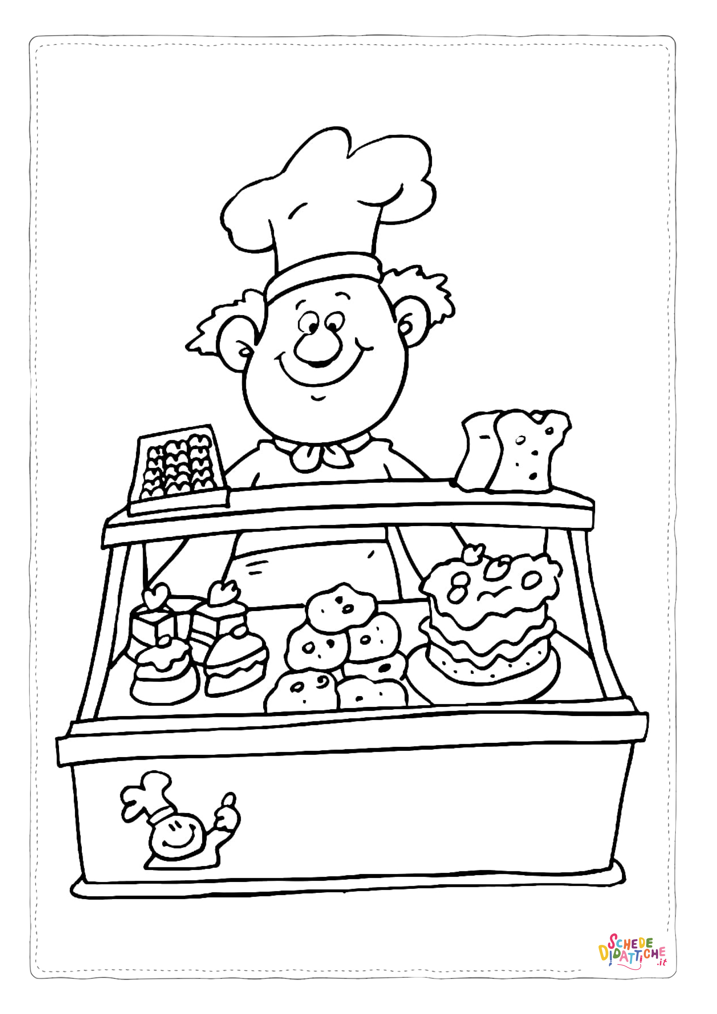 Disegno "Disegno di commerciante da stampare e colorare 6" Disegno di commerciante da stampare e colorare 6