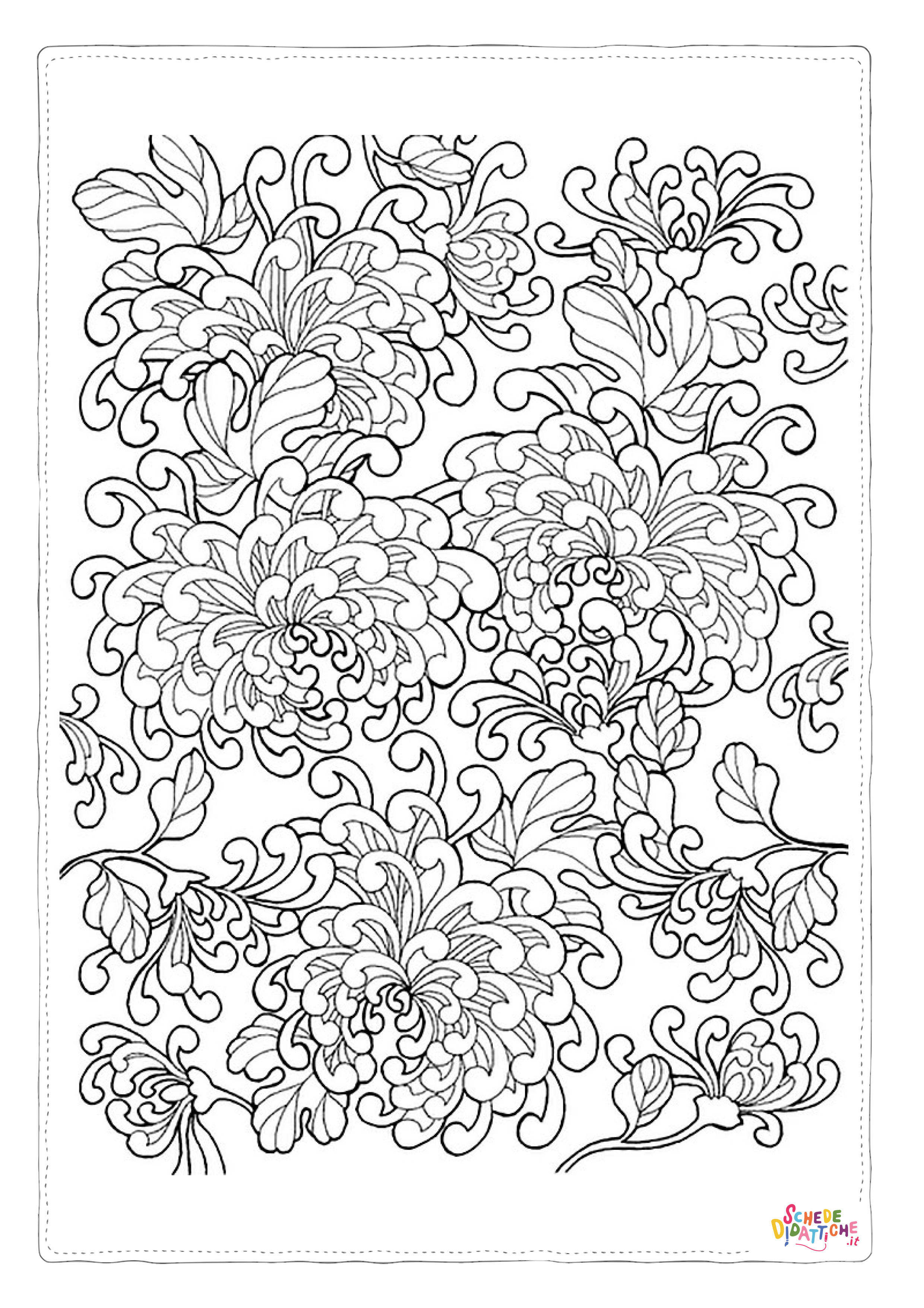 Disegno "Disegno di mandala da stampare e colorare 1084" Disegno di mandala da stampare e colorare 1084