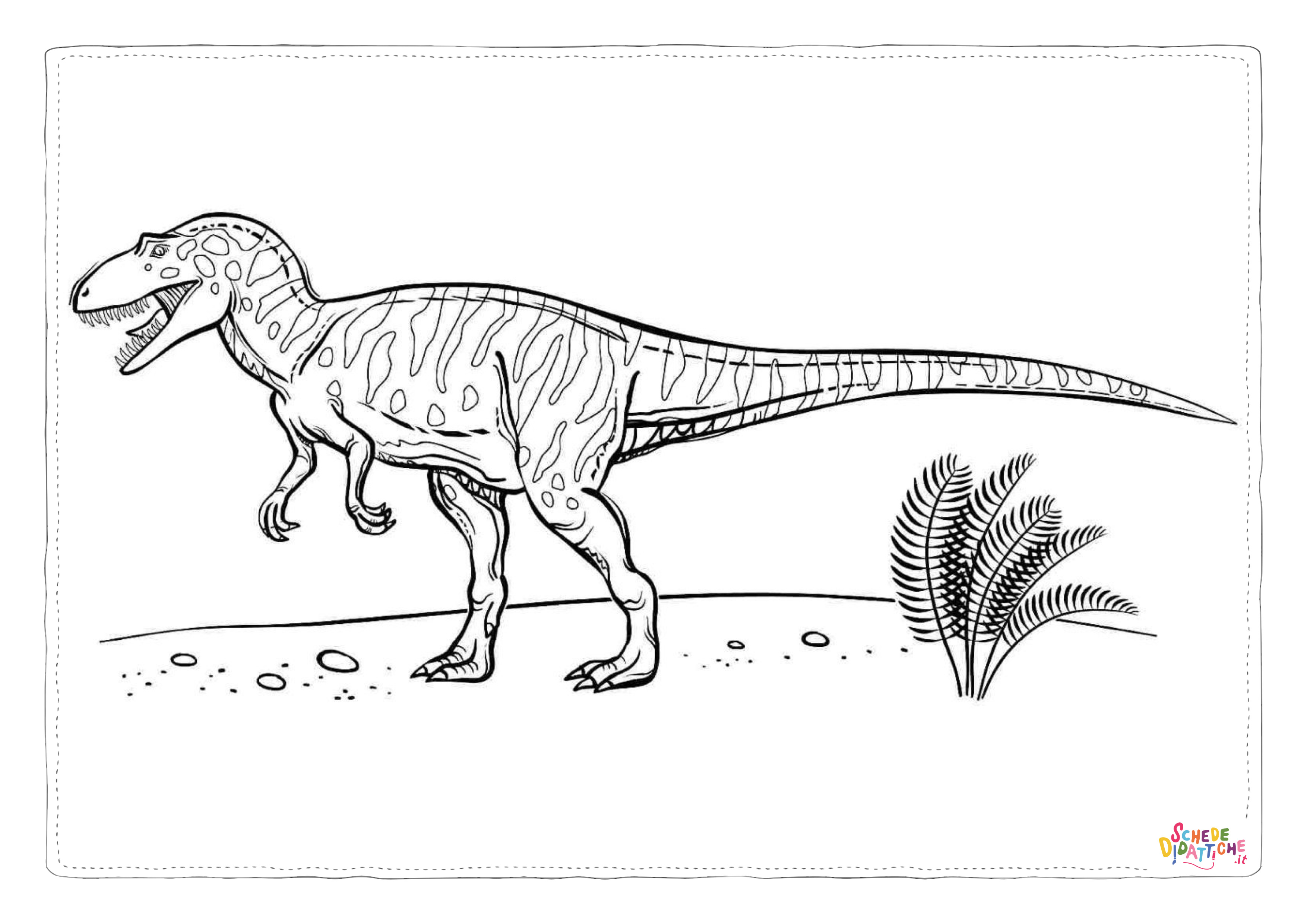Disegno "Disegno di Velociraptor da stampare e colorare 26" Disegno di Velociraptor da stampare e colorare 26