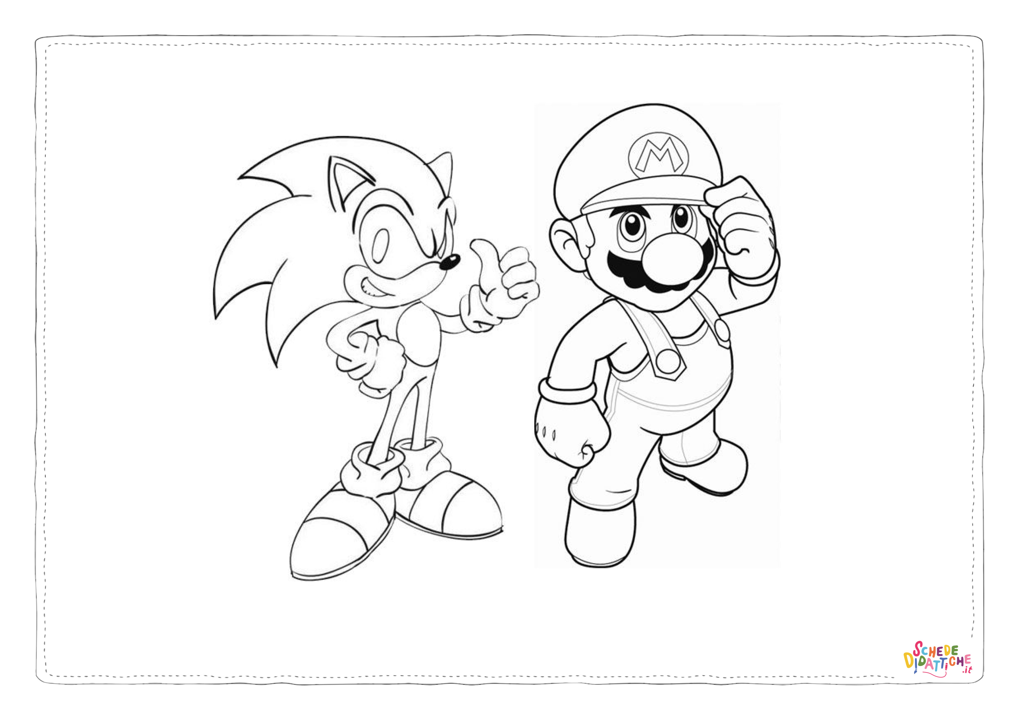 Disegno "Disegno di Super Mario da stampare e colorare 92" Disegno di Super Mario da stampare e colorare 92