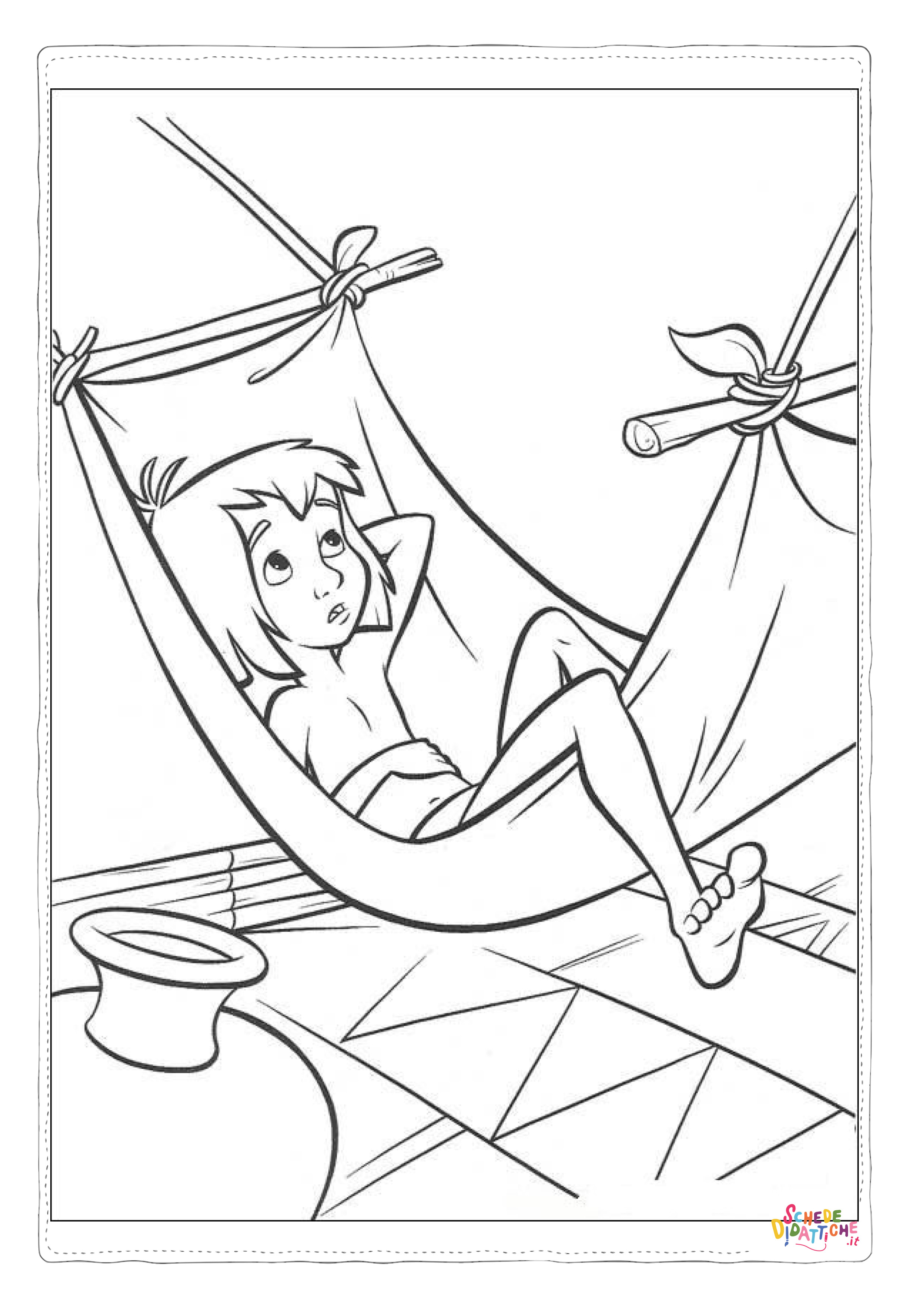 Disegno di Il libro della giungla da stampare e colorare 55