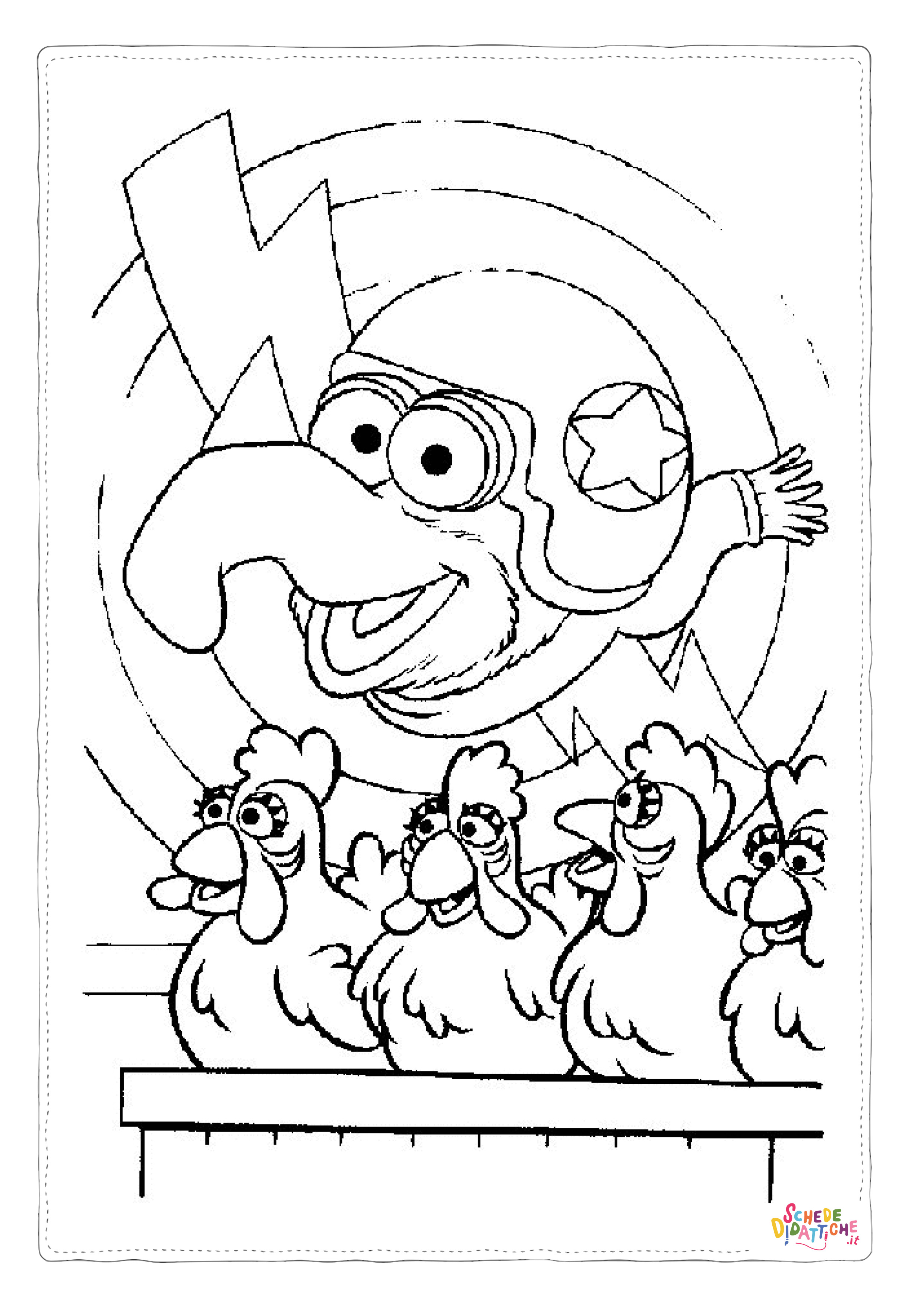 Disegno di Muppets da stampare e colorare 3