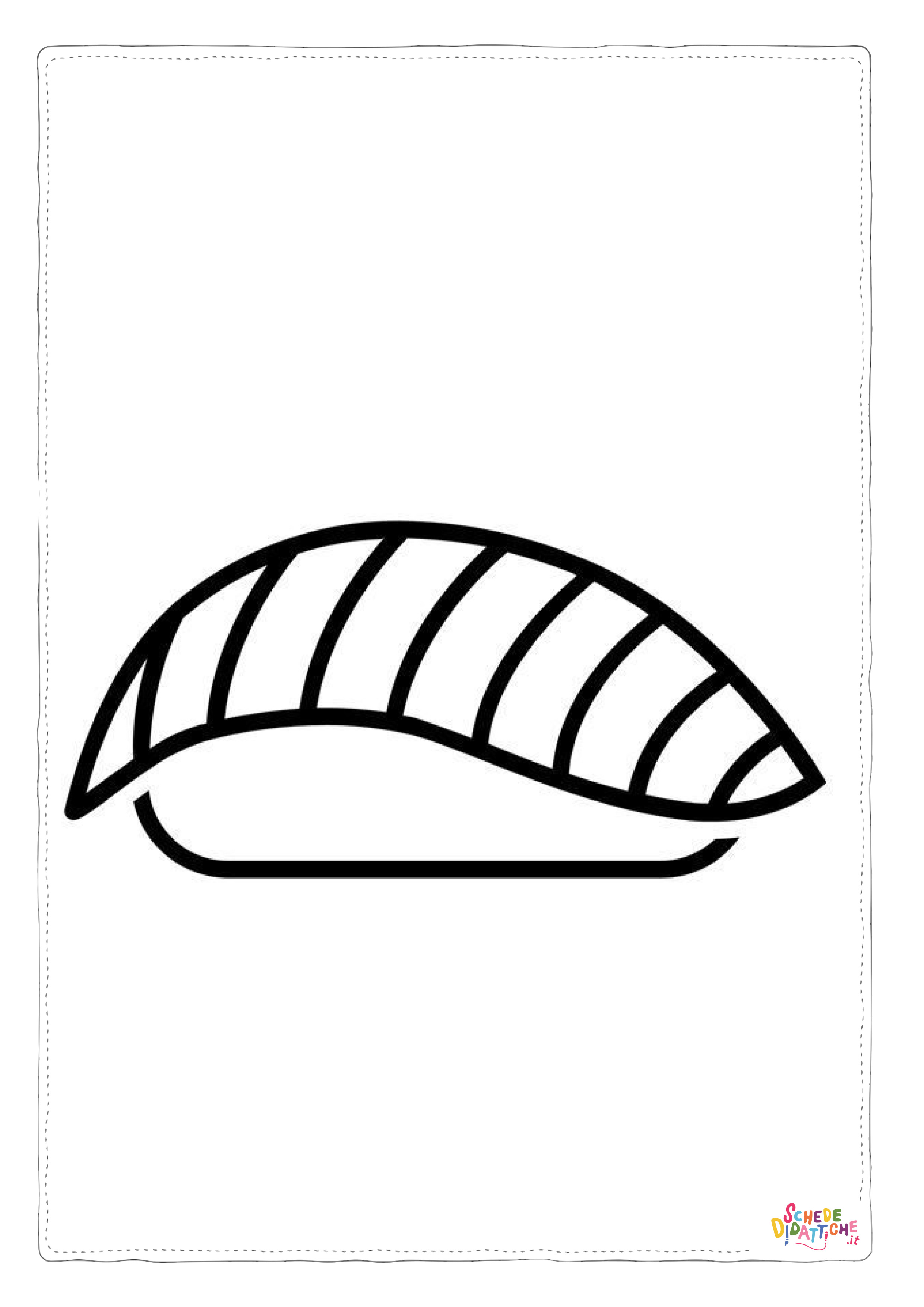 Disegno di sushi da stampare e colorare 3