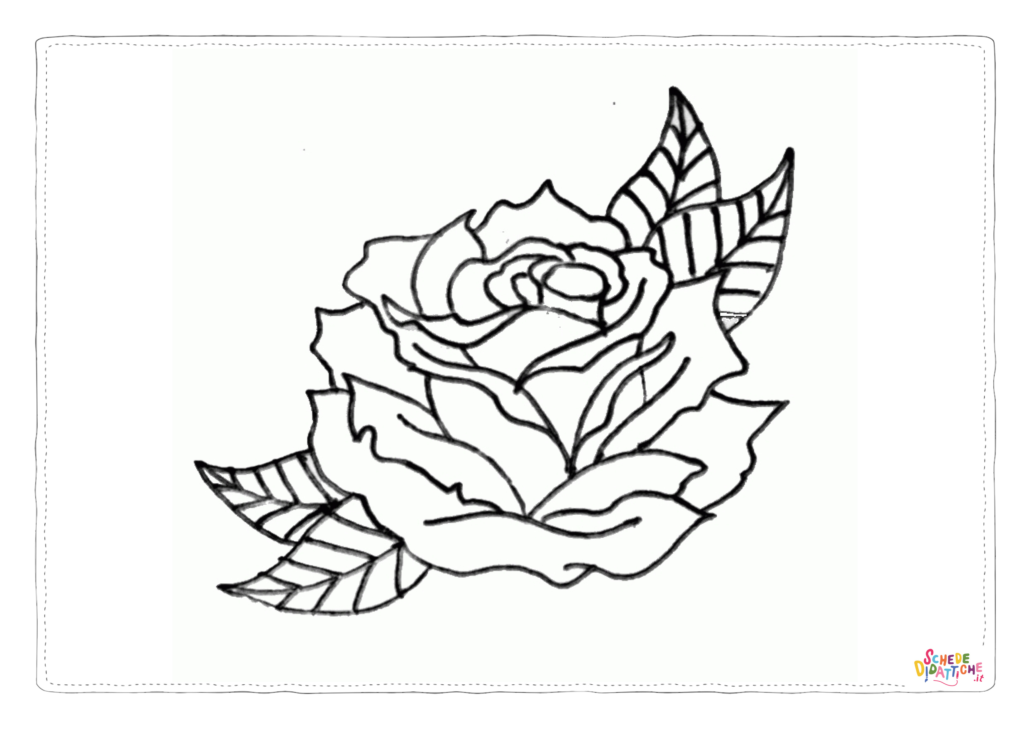 Disegno "Disegno di fiore da stampare e colorare 132" Disegno di fiore da stampare e colorare 132