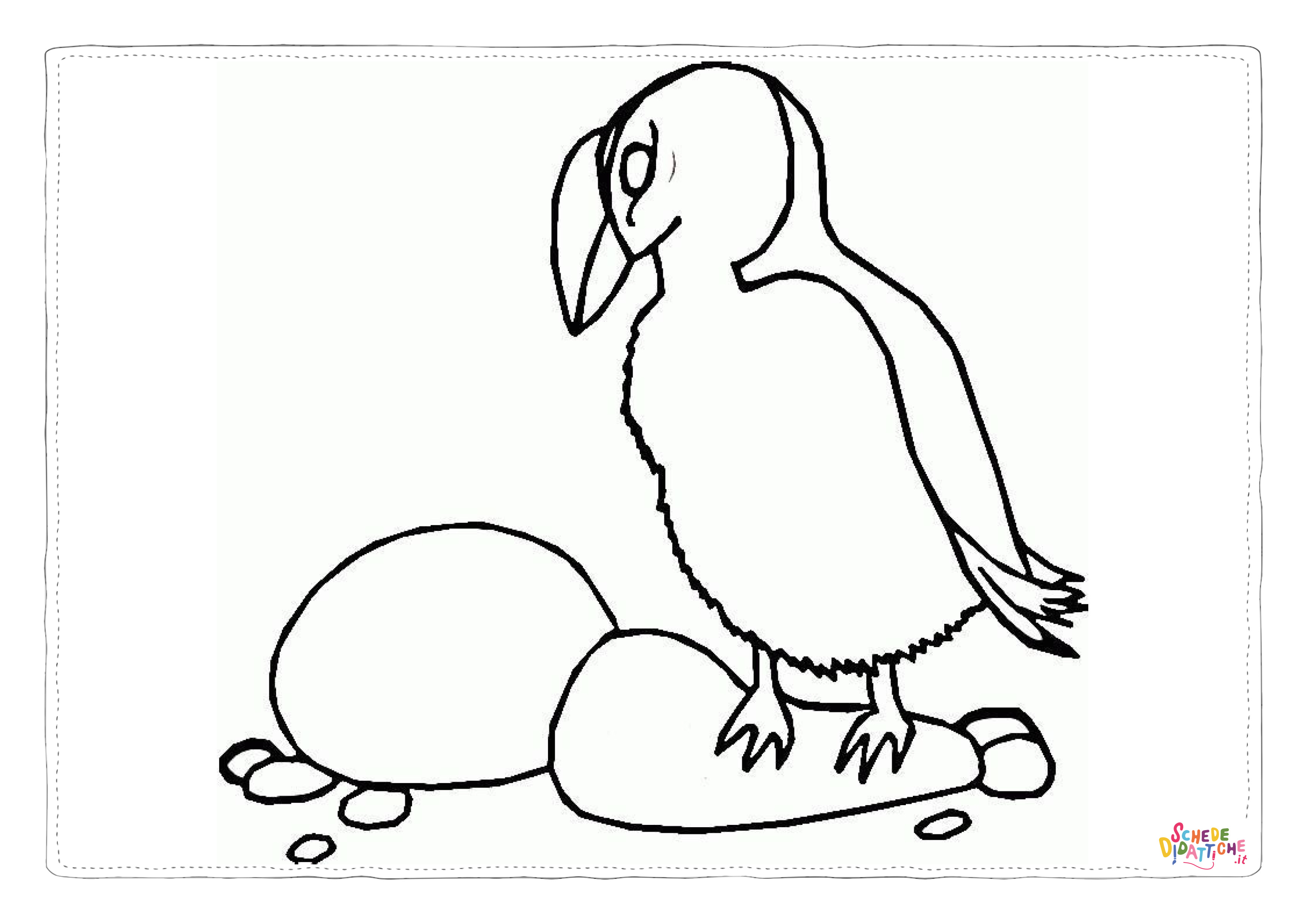 Disegno "Disegno di uccello da stampare e colorare 59" Disegno di uccello da stampare e colorare 59