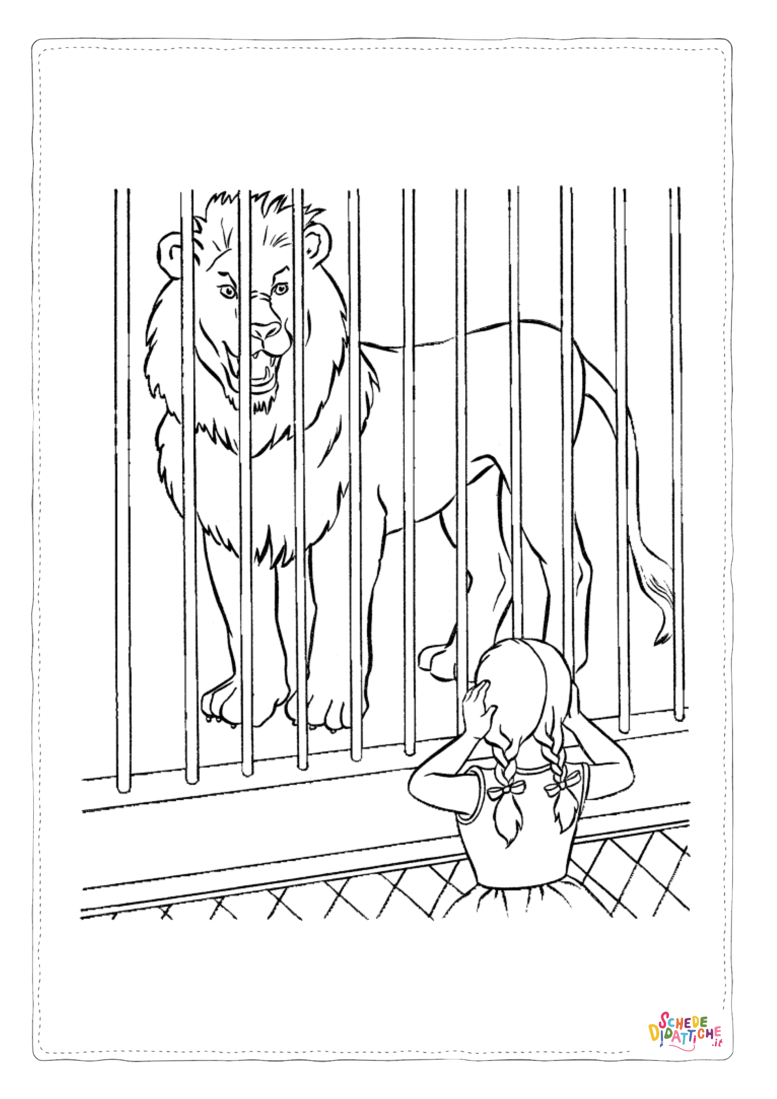 Disegno "Disegno di leone da stampare e colorare 73" Disegno di leone da stampare e colorare 73