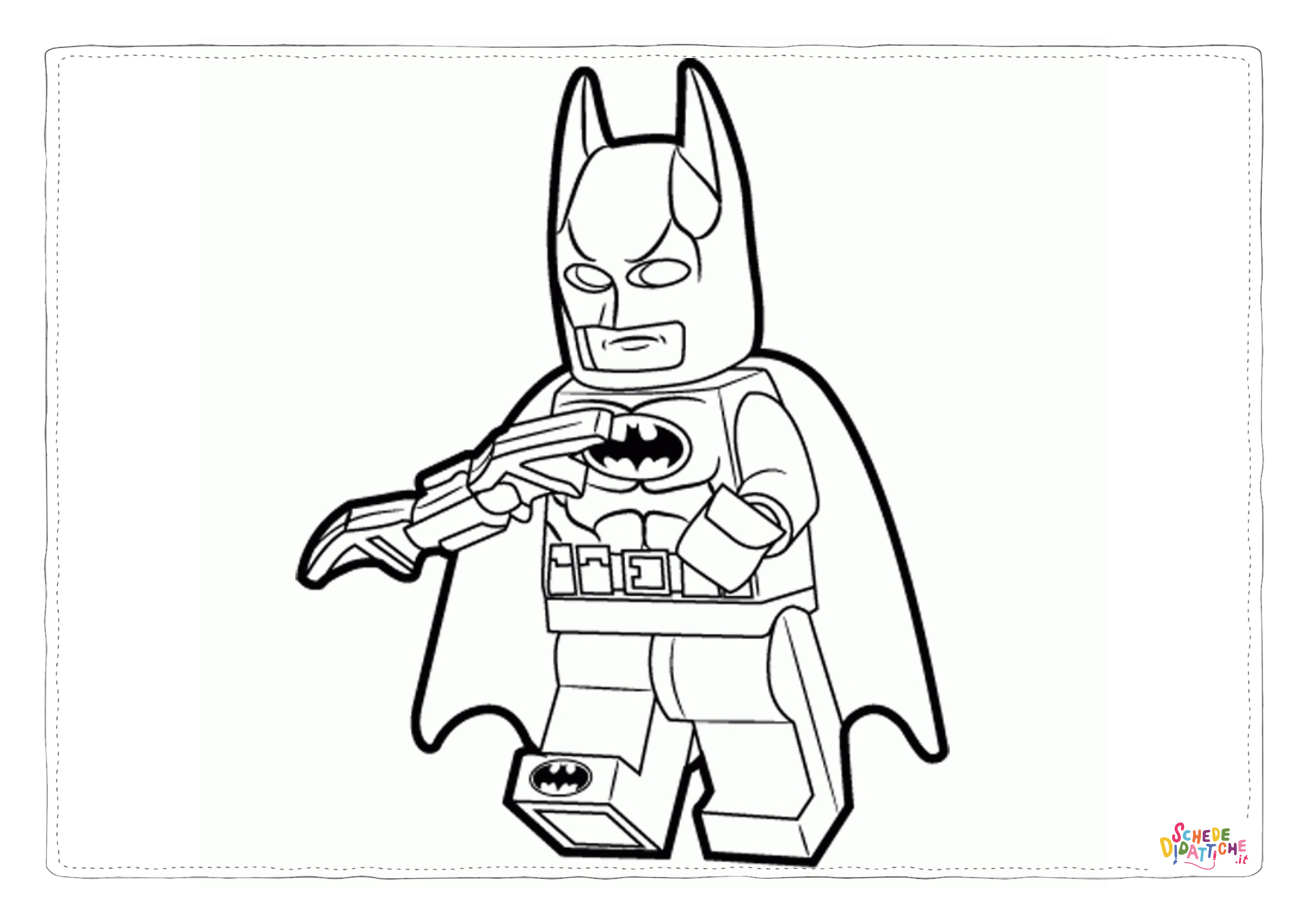 Disegno di Batman e Robin da stampare e colorare 137