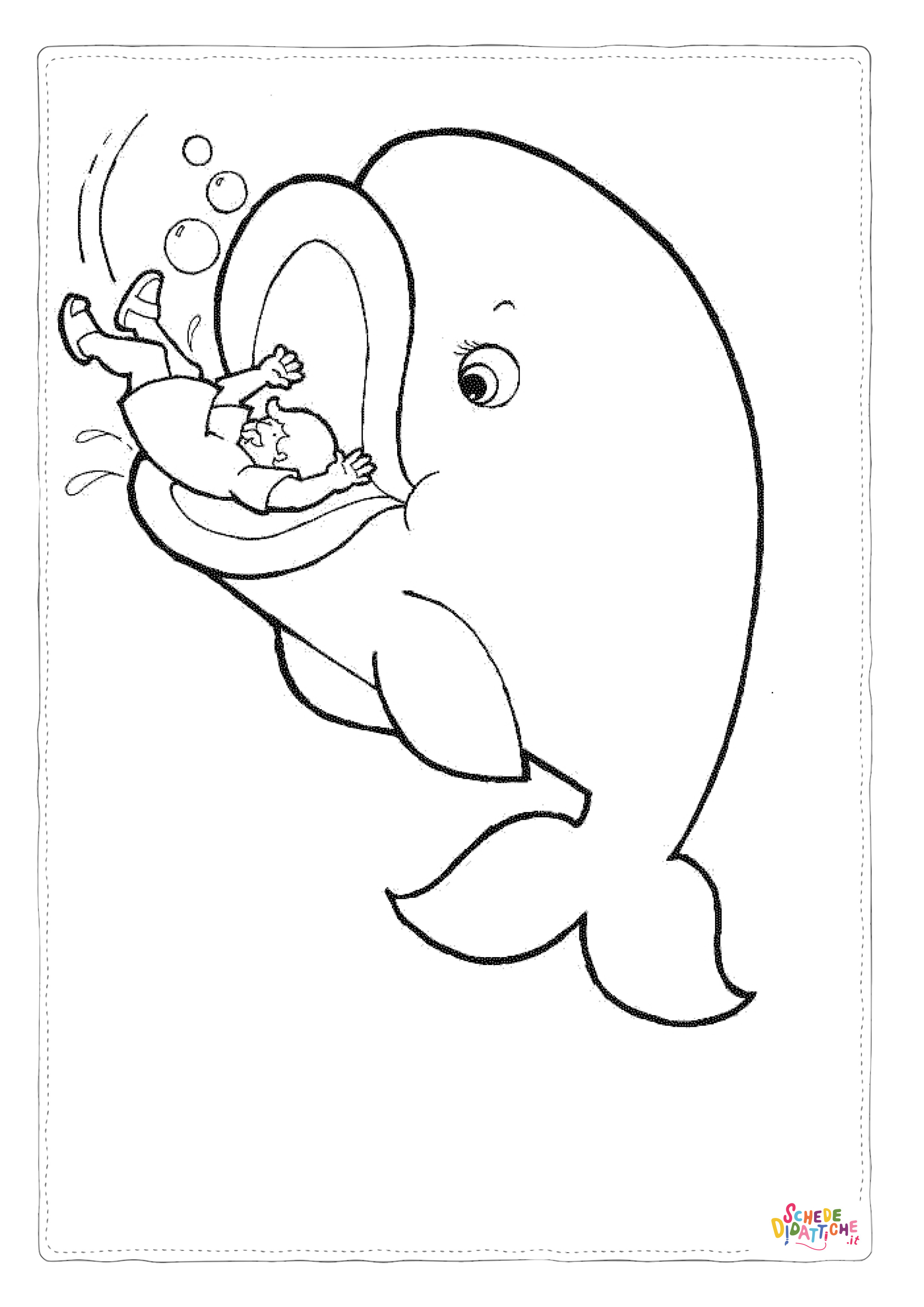 Disegno "Disegno di delfino da stampare e colorare 61" Disegno di delfino da stampare e colorare 61