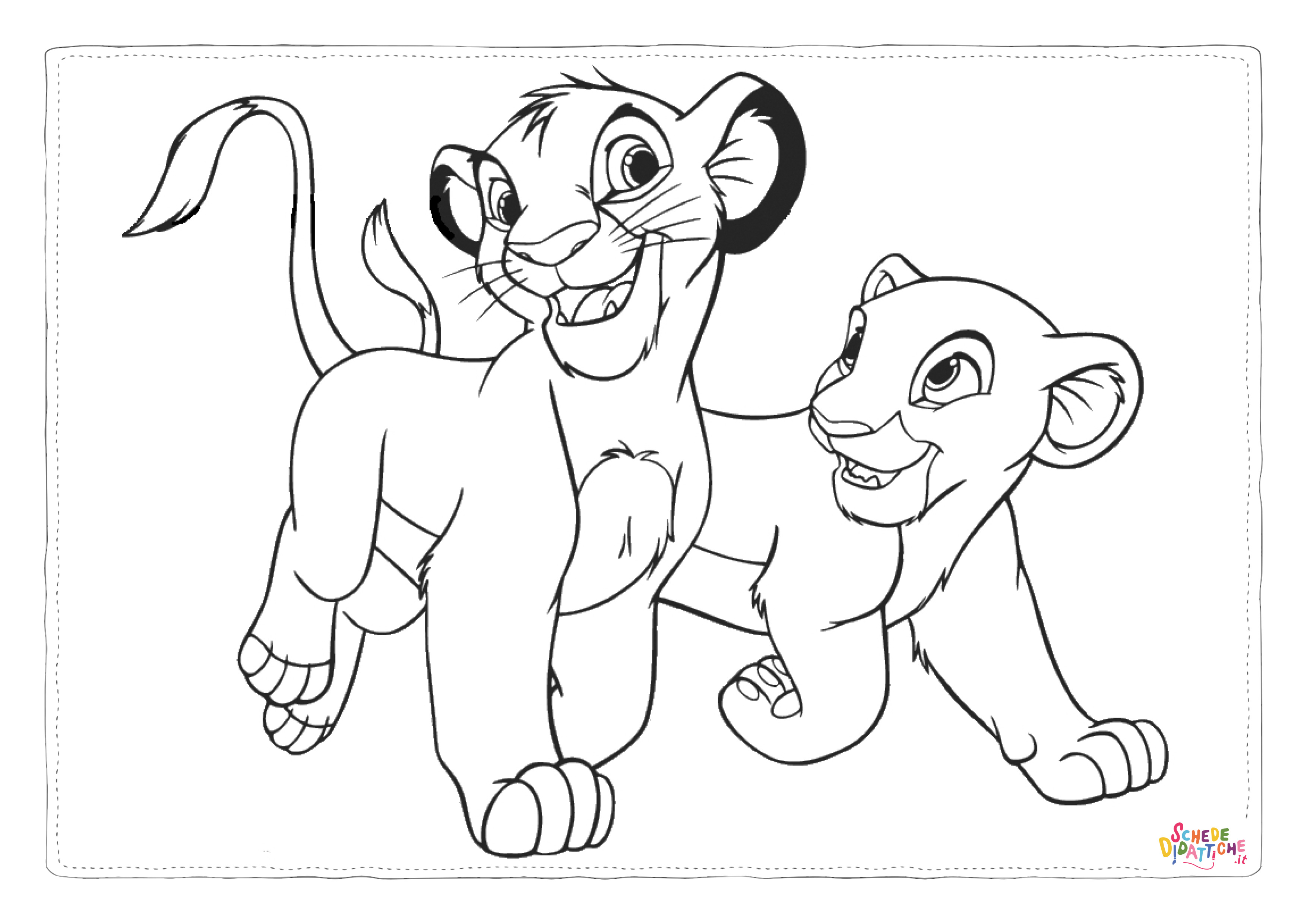 Disegno "Disegno di Re Leone da stampare e colorare 72" Disegno di Re Leone da stampare e colorare 72