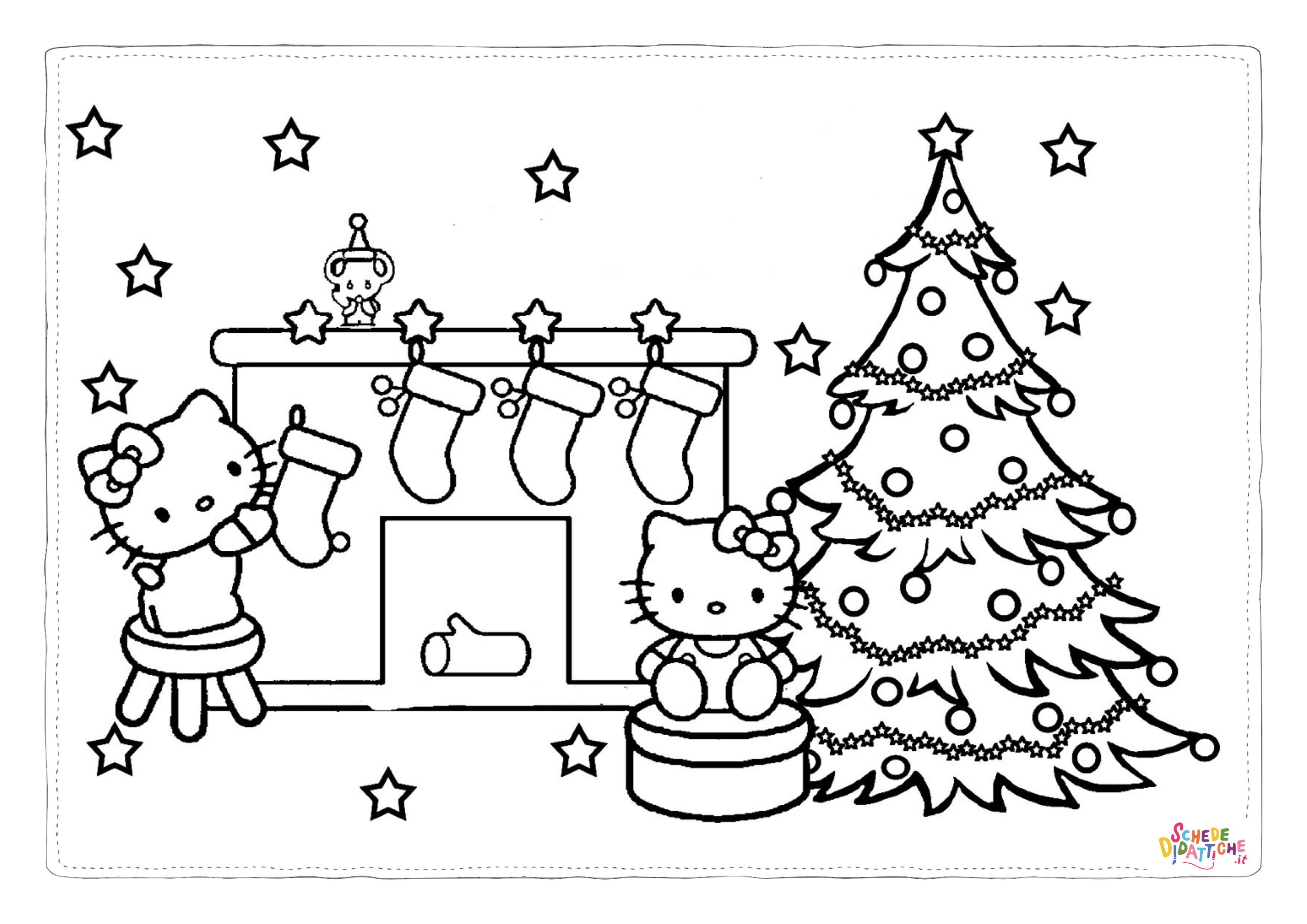 Disegno "Disegno di albero di Natale da stampare e colorare 180" Disegno di albero di Natale da stampare e colorare 180