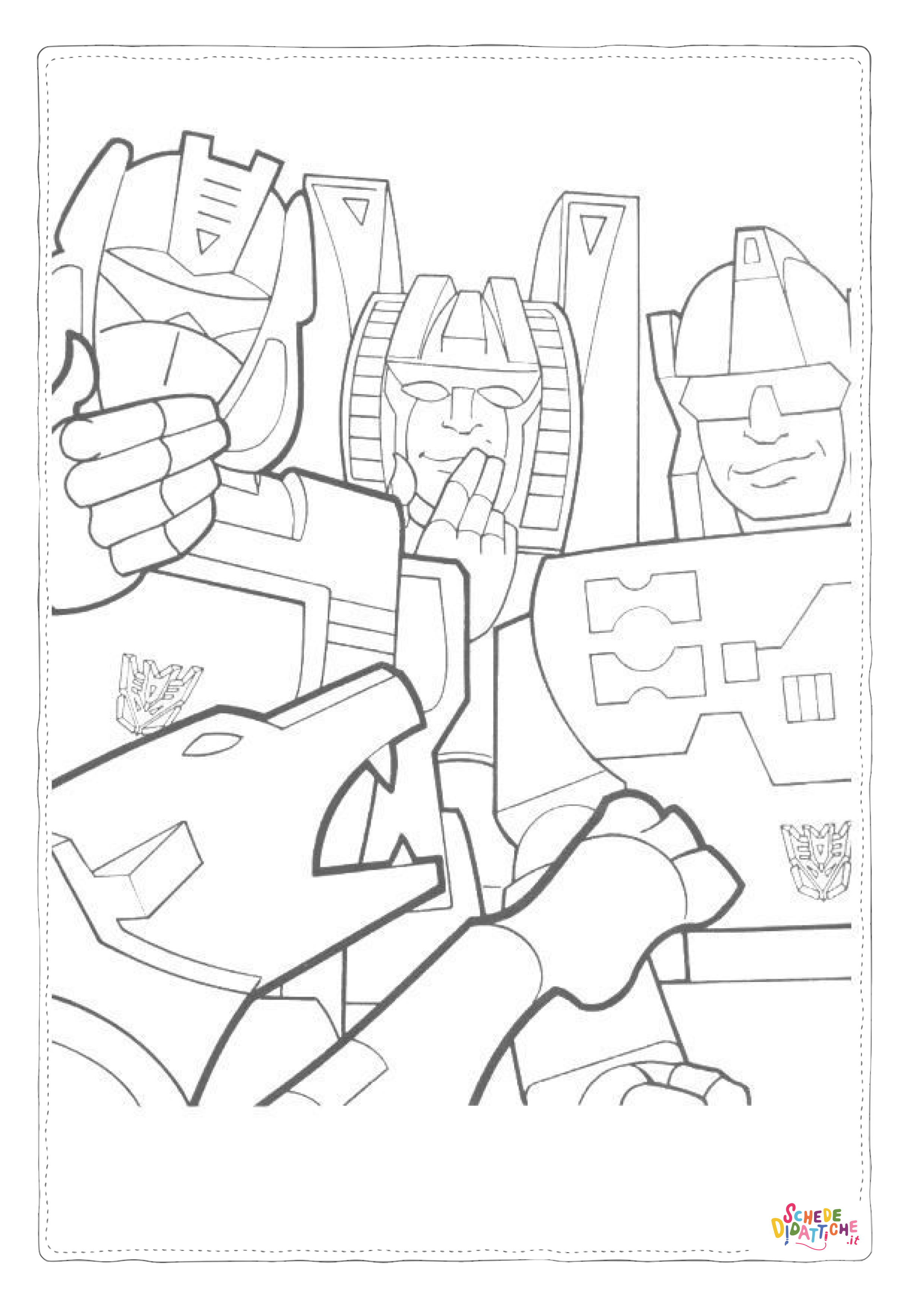 Disegno di Transformers da stampare e colorare 116