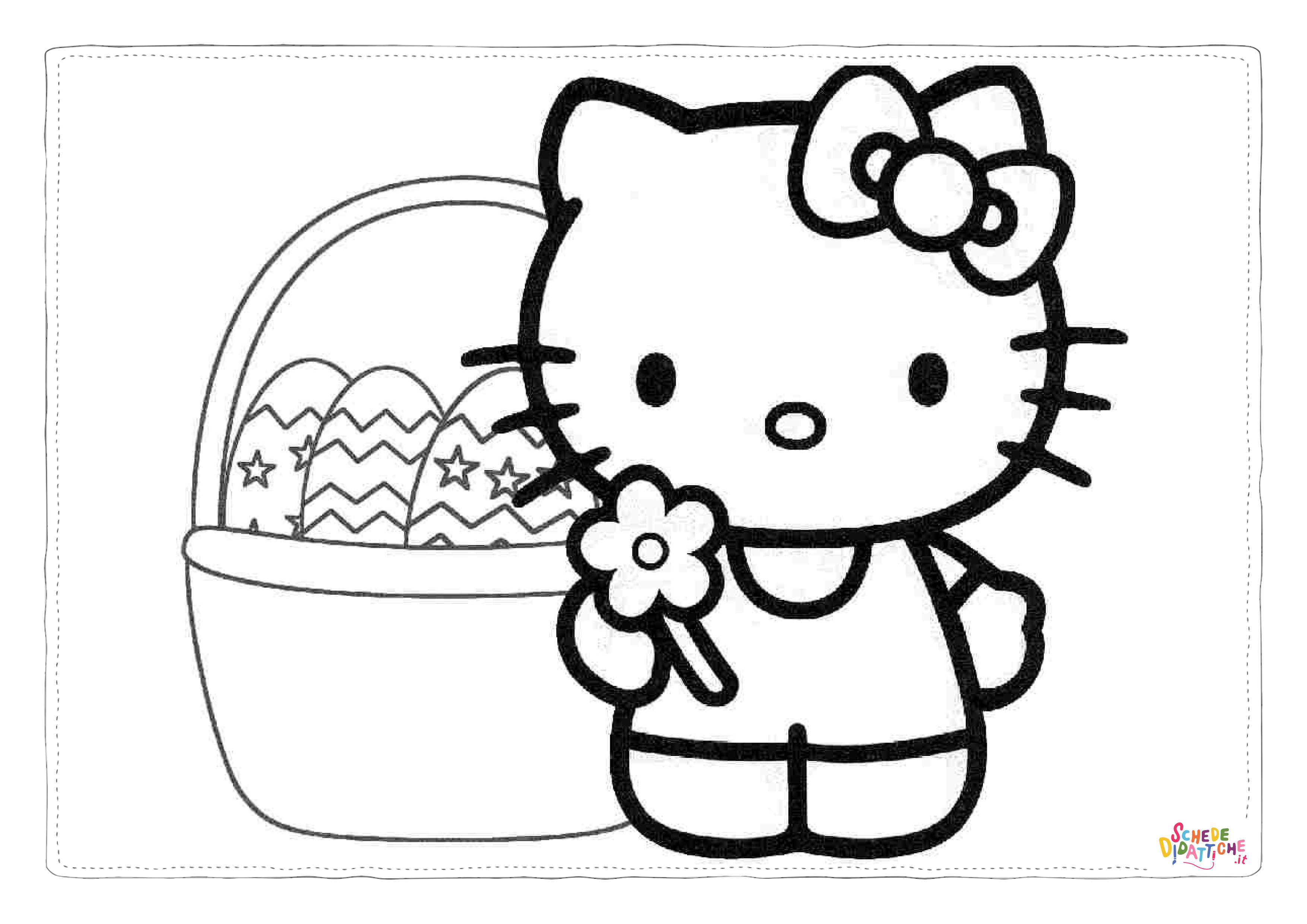 Disegno "Disegno di Hello Kitty da stampare e colorare 22" Disegno di Hello Kitty da stampare e colorare 22