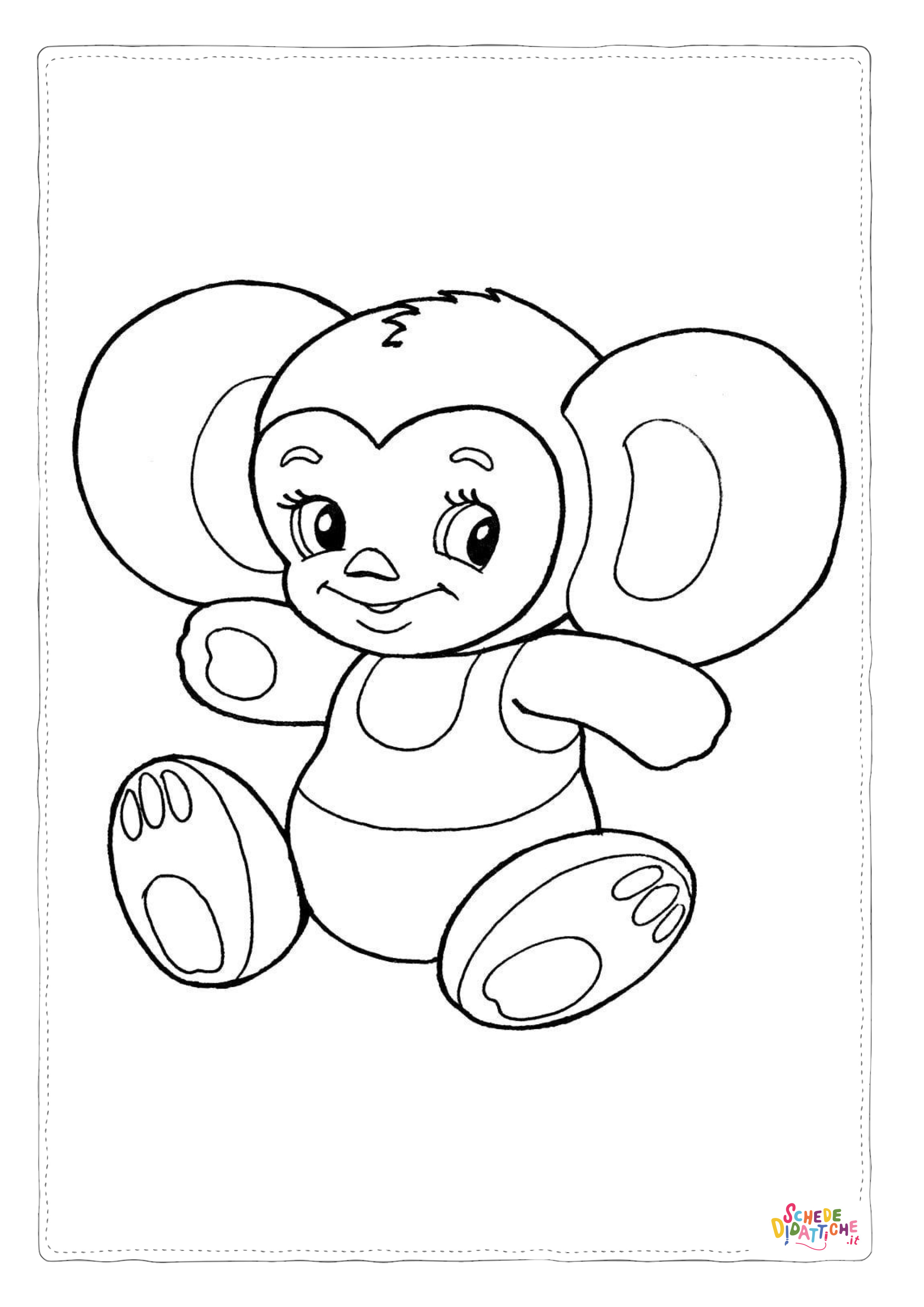 Disegno "Disegno di bambola da stampare e colorare 17" Disegno di bambola da stampare e colorare 17