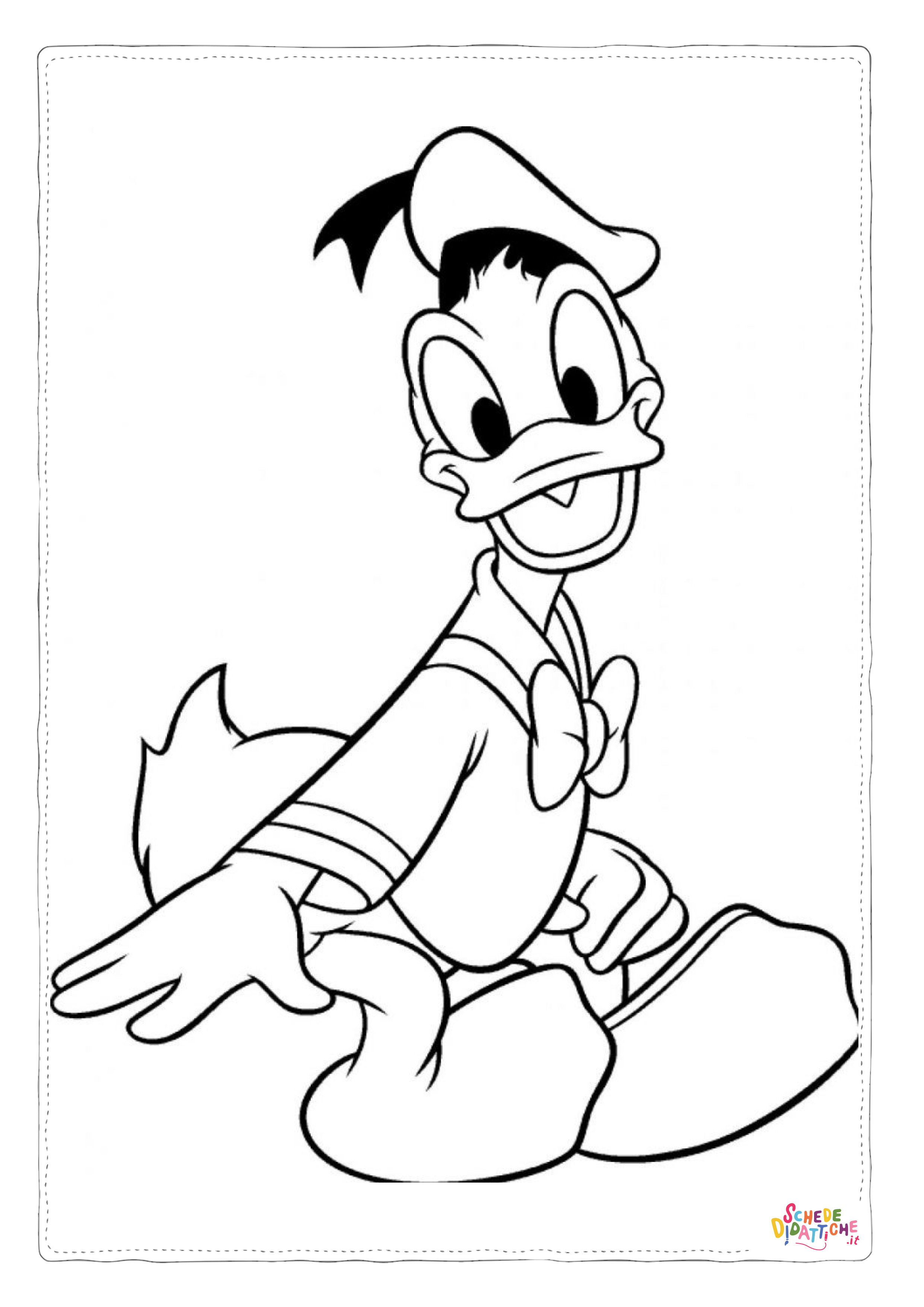 Disegno di Paperino da stampare e colorare 57