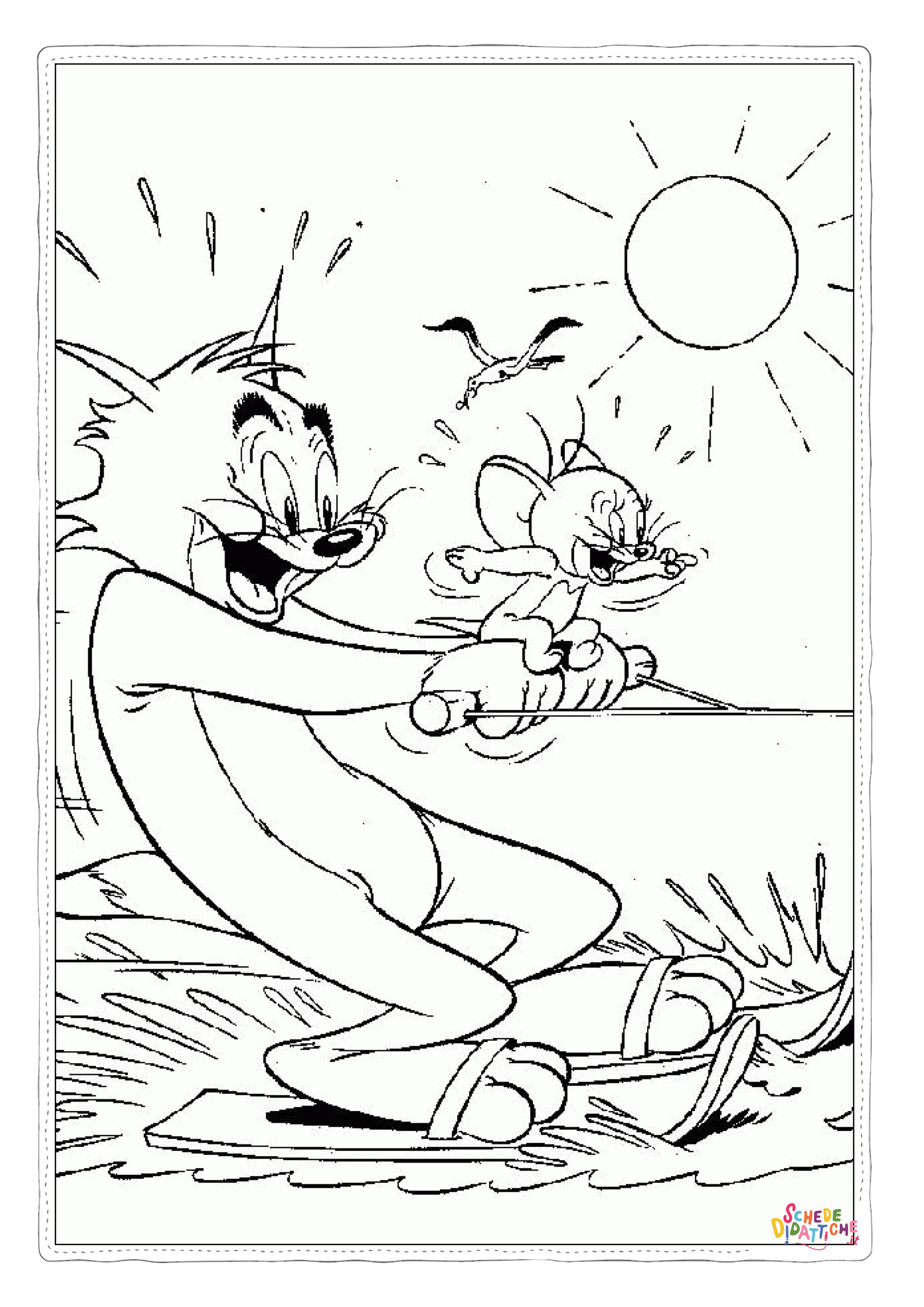 Disegno di Tom e Jerry da stampare e colorare 37