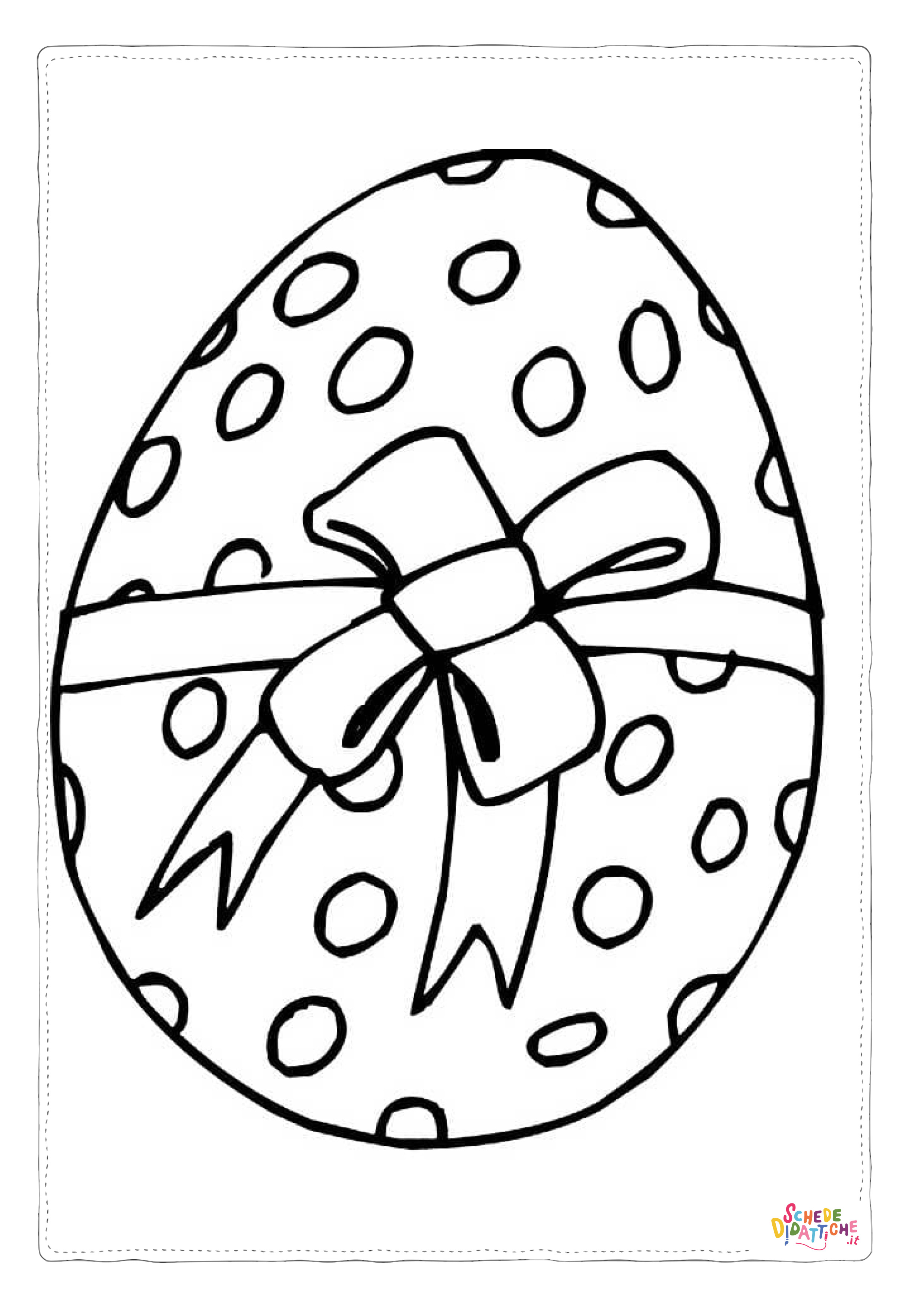 Disegno "Disegno di uovo di Pasqua da stampare e colorare 118" Disegno di uovo di Pasqua da stampare e colorare 118