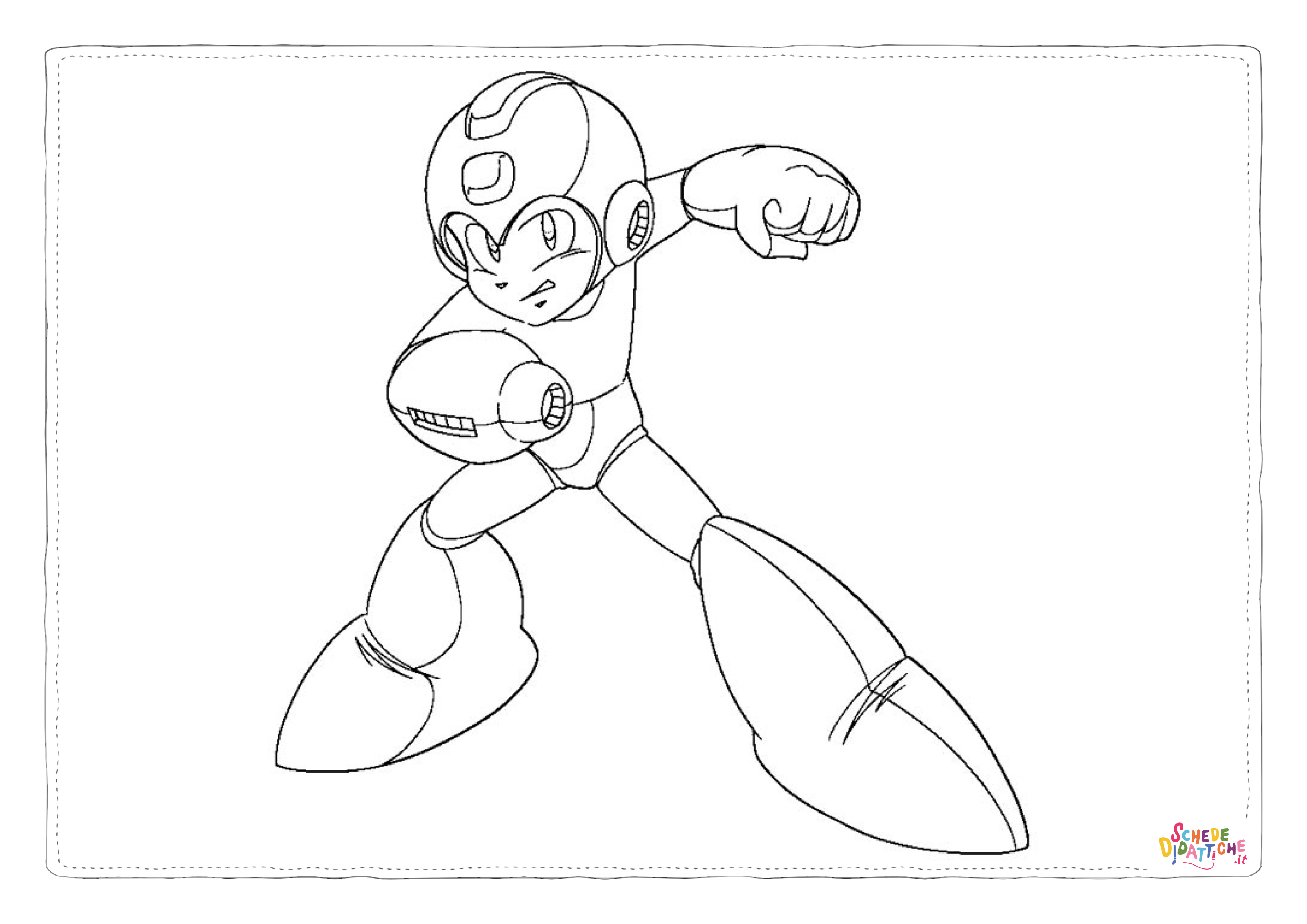 Disegno "Disegno di Mega Man da stampare e colorare 3" Disegno di Mega Man da stampare e colorare 3