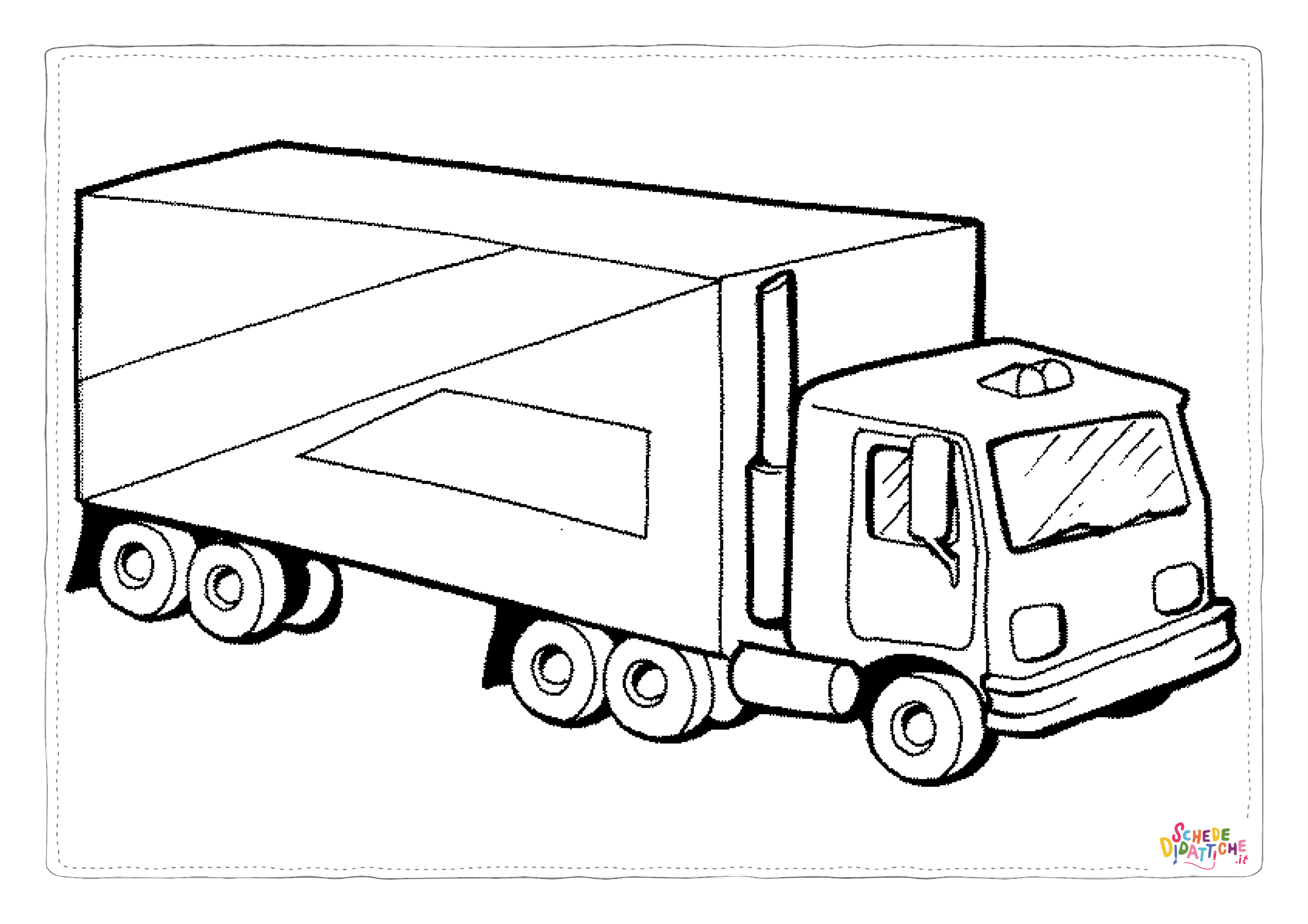 Disegno "Disegno di mezzo da lavoro da stampare e colorare 9" Disegno di mezzo da lavoro da stampare e colorare 9