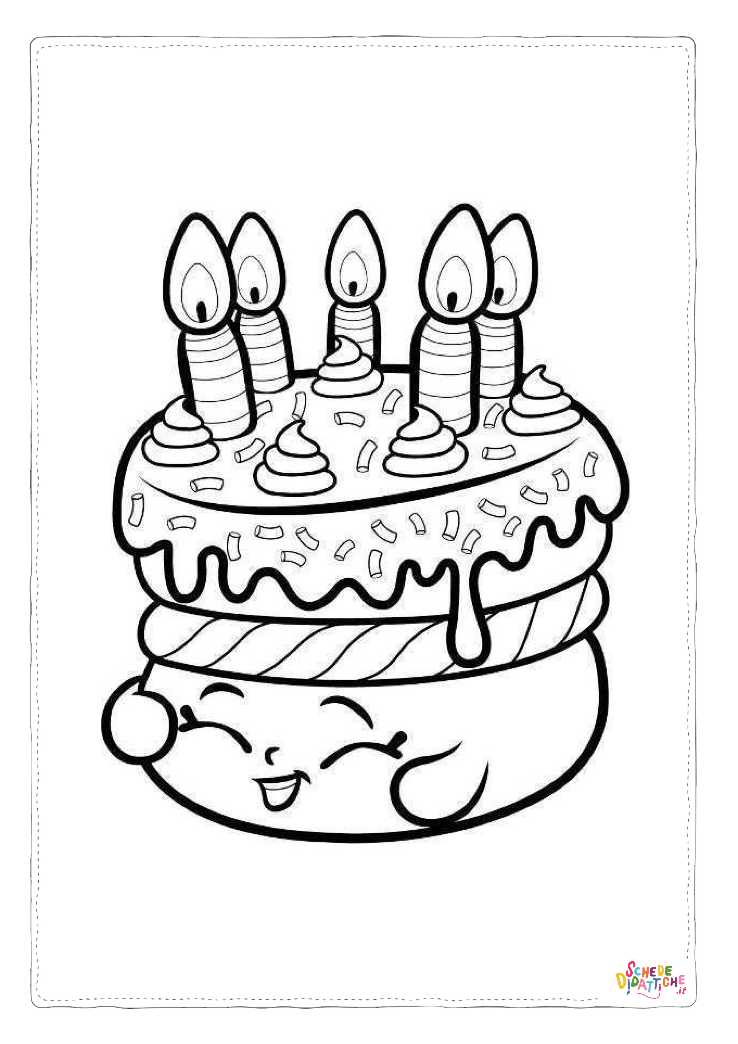 Disegno "Disegno di compleanno da stampare e colorare 118" Disegno di compleanno da stampare e colorare 118