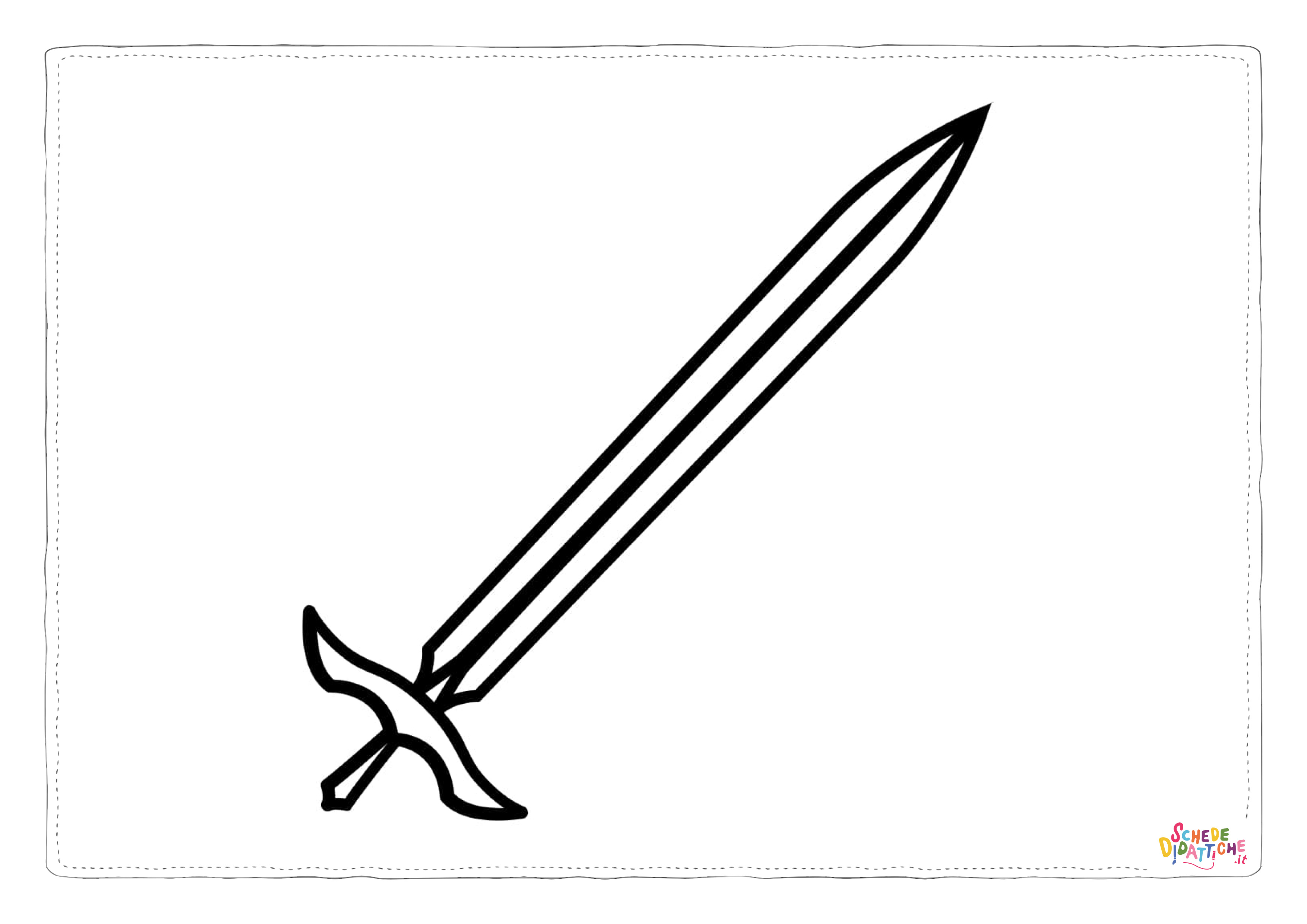 Spade da colorare  6
