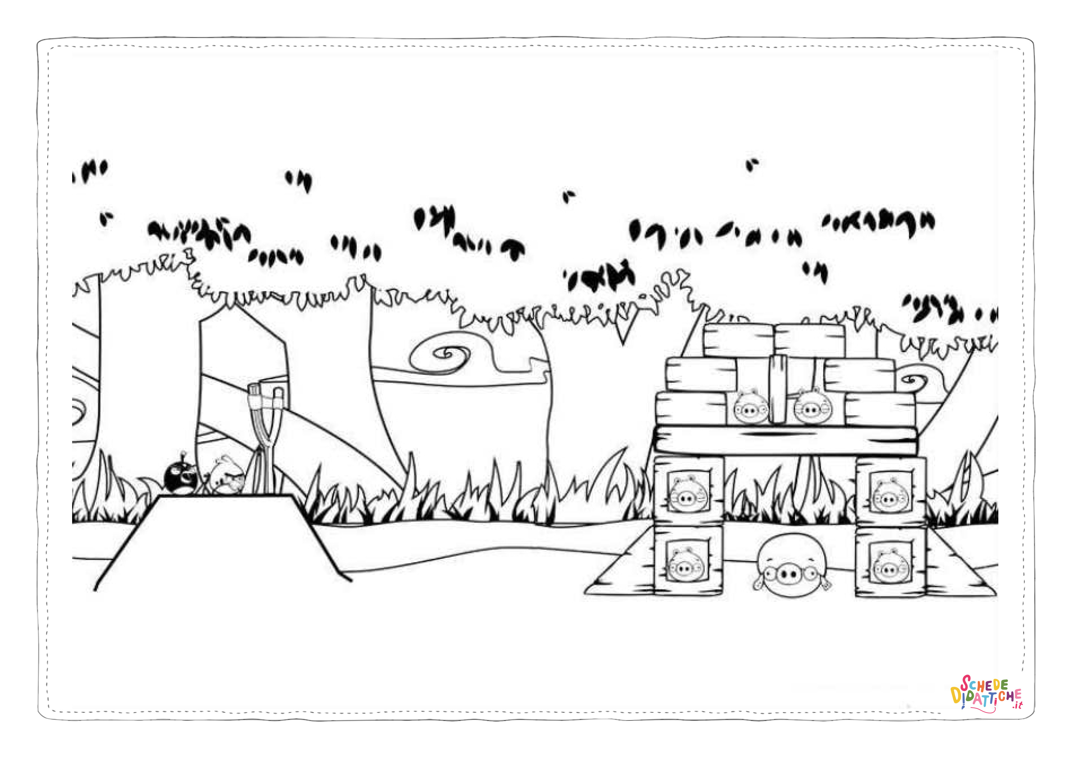 Disegno "Disegno di Angry birds da stampare e colorare 52" Disegno di Angry birds da stampare e colorare 52