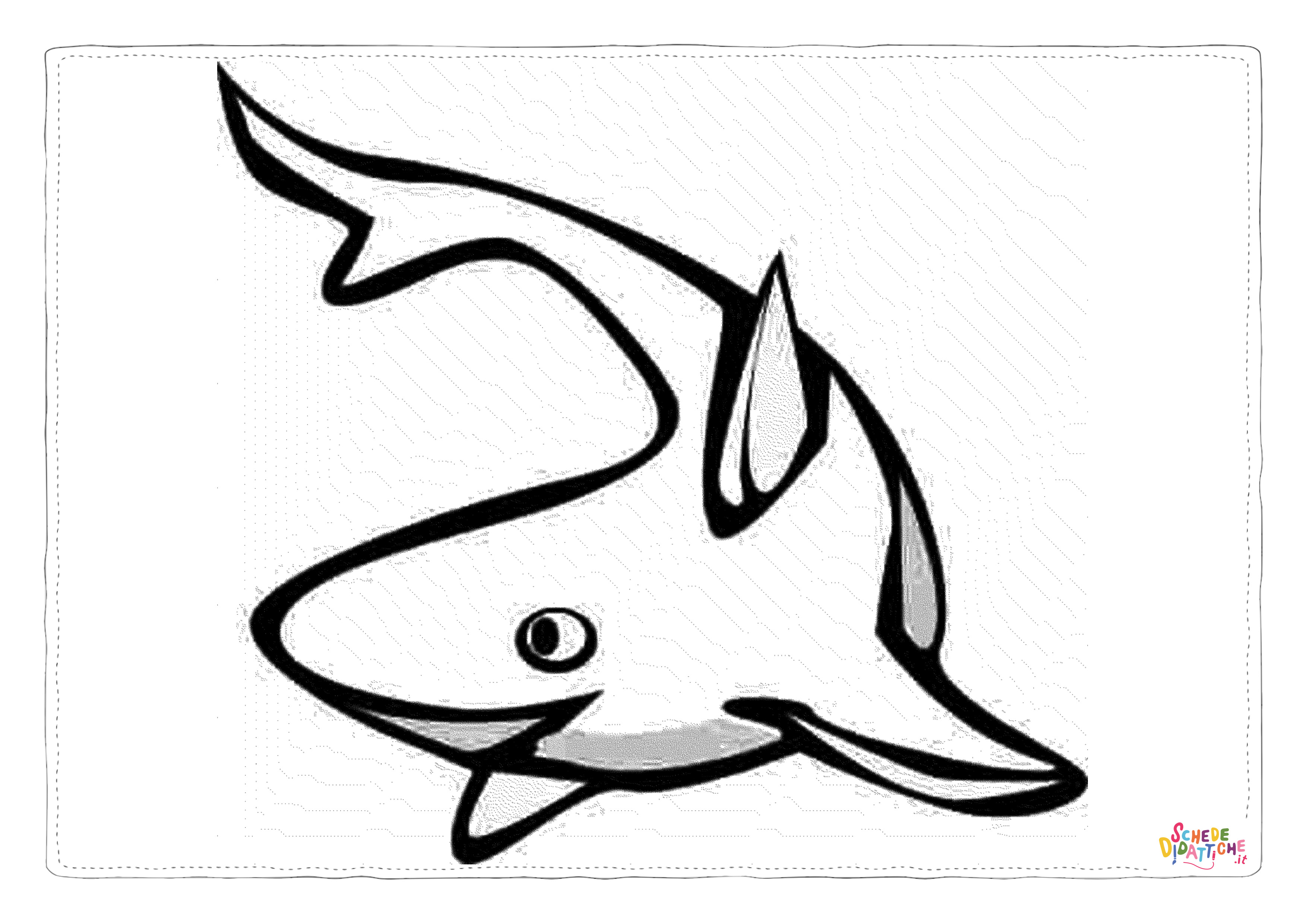 Disegno "Disegno di delfino da stampare e colorare 69" Disegno di delfino da stampare e colorare 69