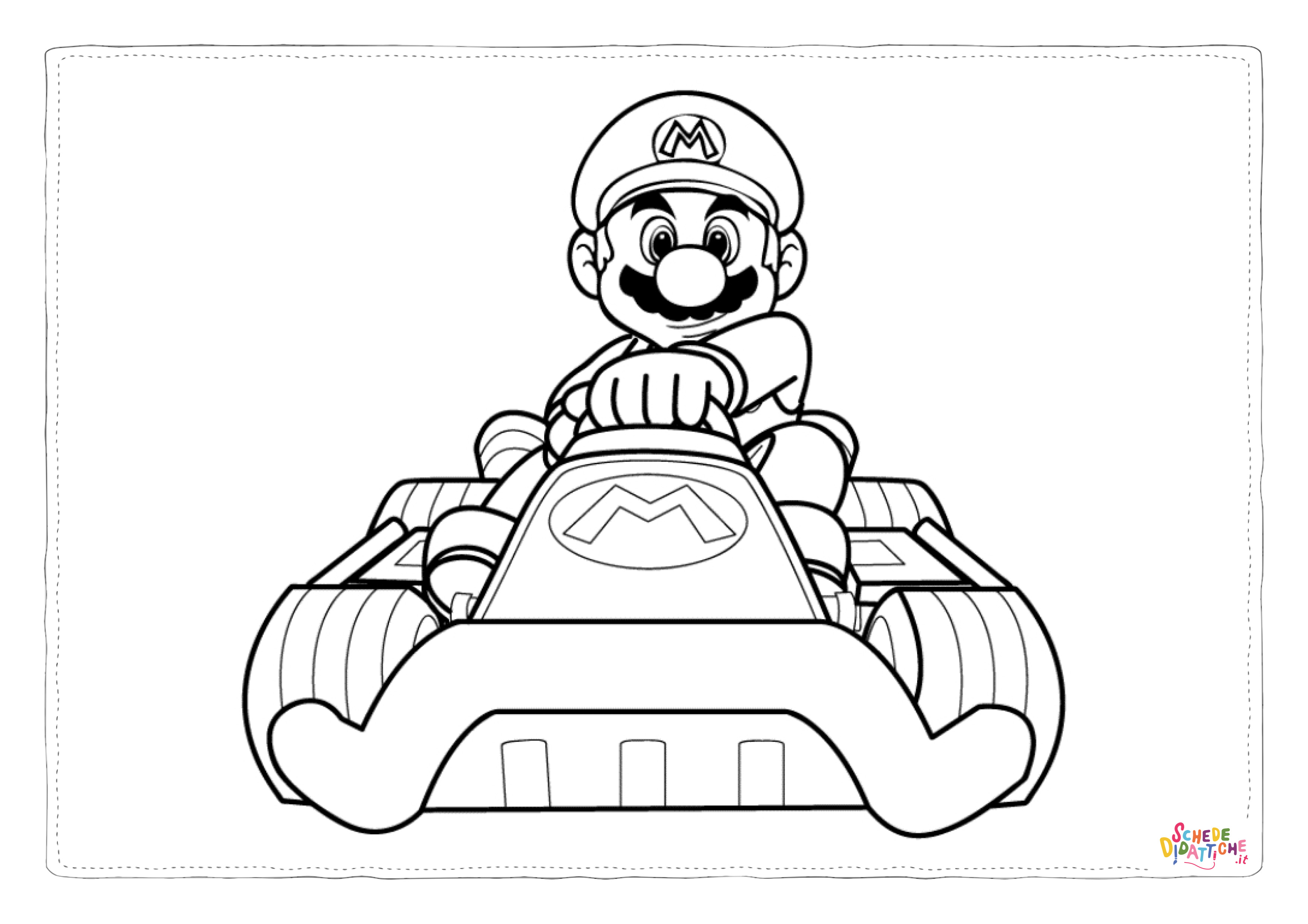Disegno "Disegno di Super Mario da stampare e colorare 113" Disegno di Super Mario da stampare e colorare 113