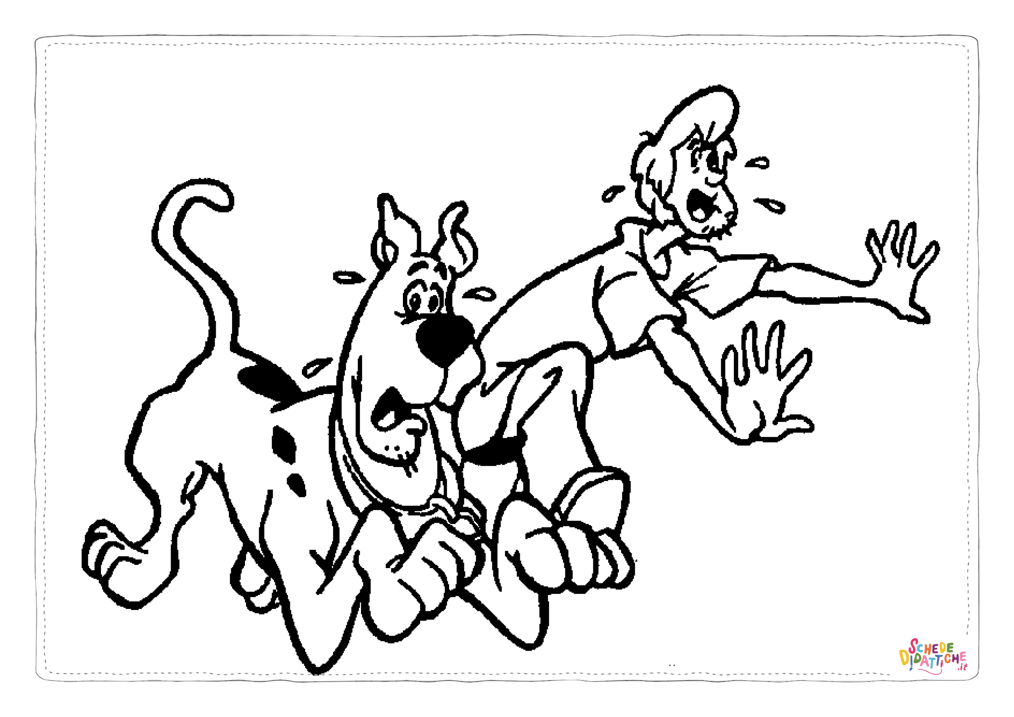 Disegno di Scooby Doo da stampare e colorare 13