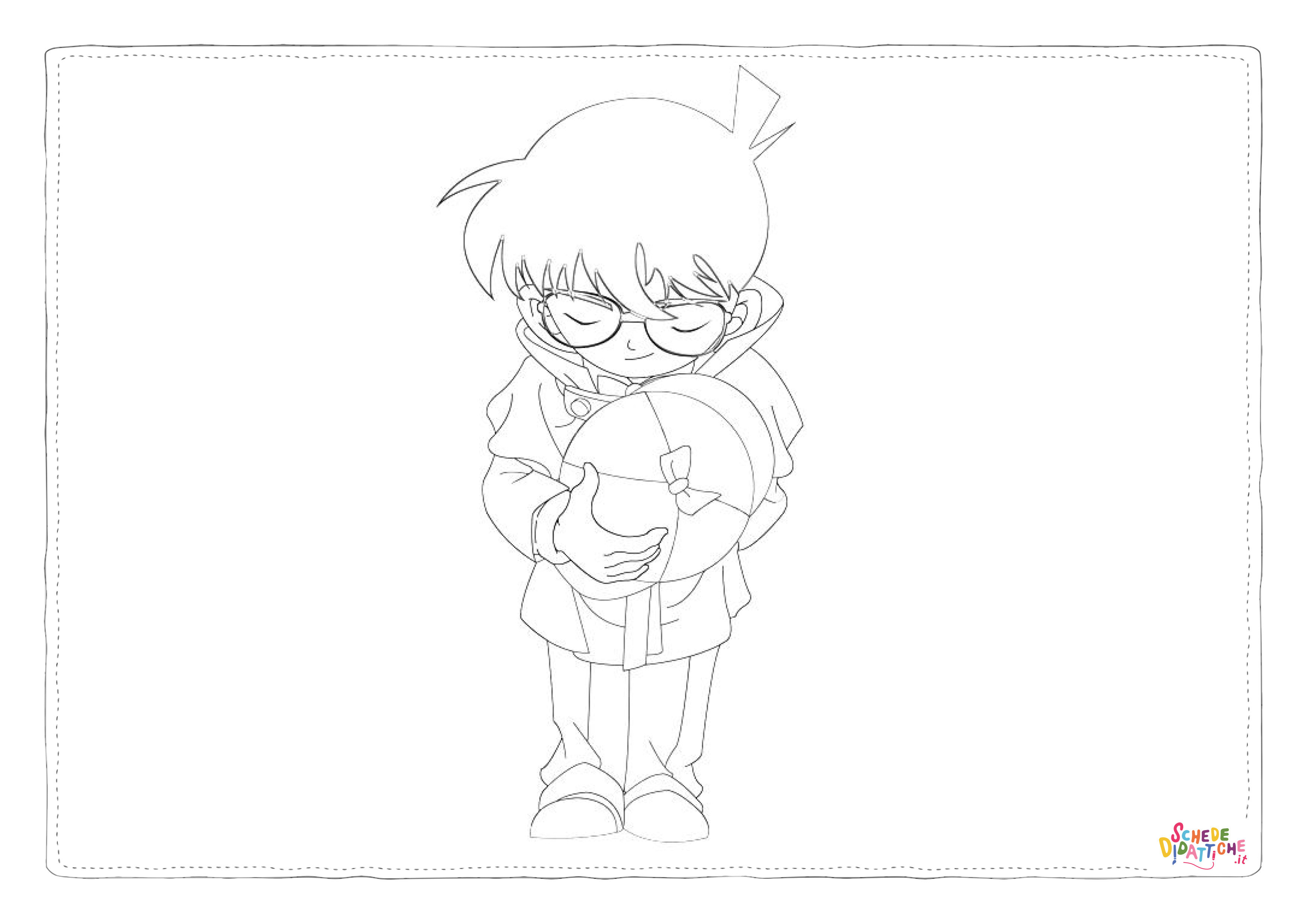 Disegno "Disegno di Detective Conan da stampare e colorare" Disegno di Detective Conan da stampare e colorare