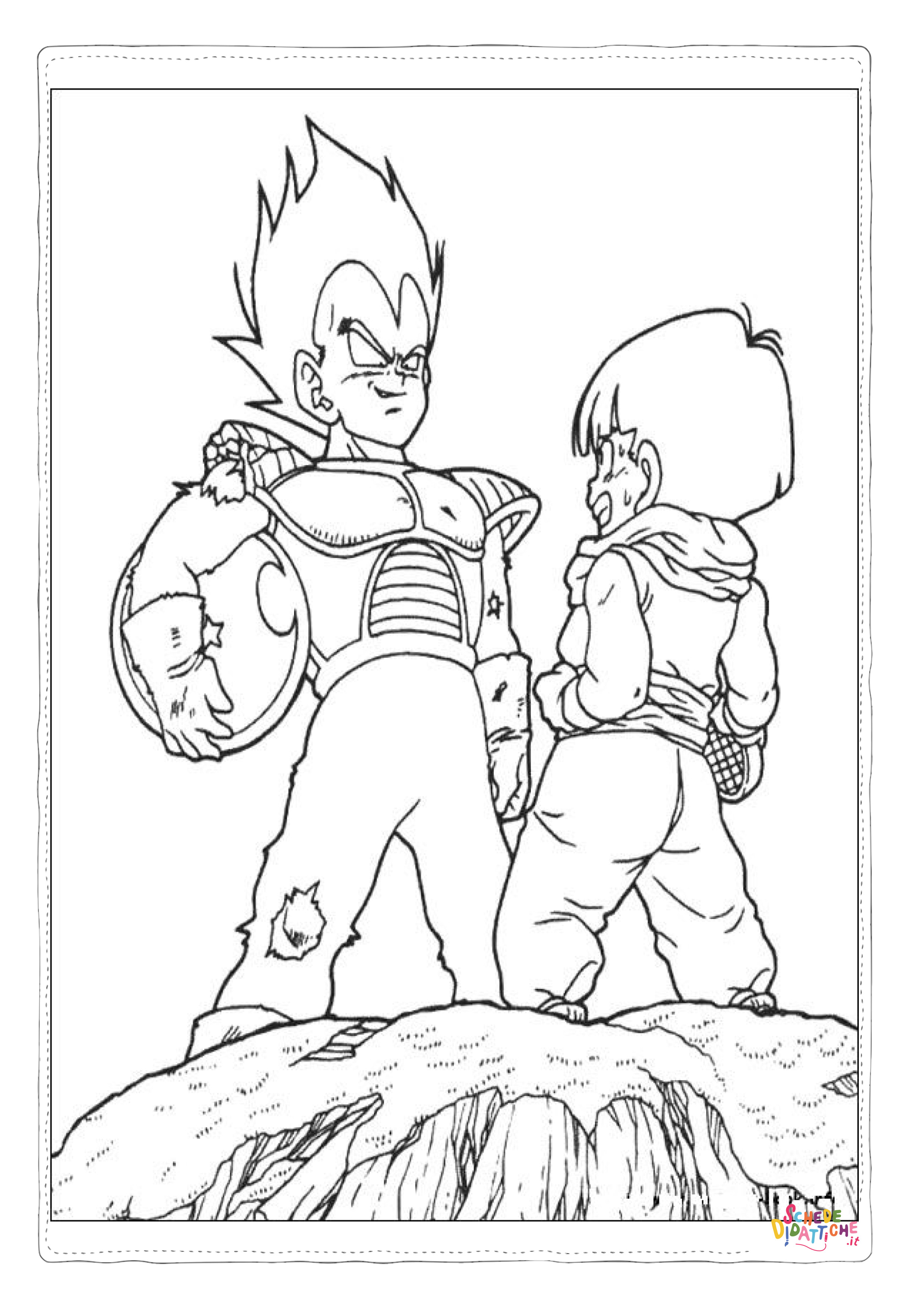 Disegno "Disegno di Dragon Ball da stampare e colorare 121" Disegno di Dragon Ball da stampare e colorare 121