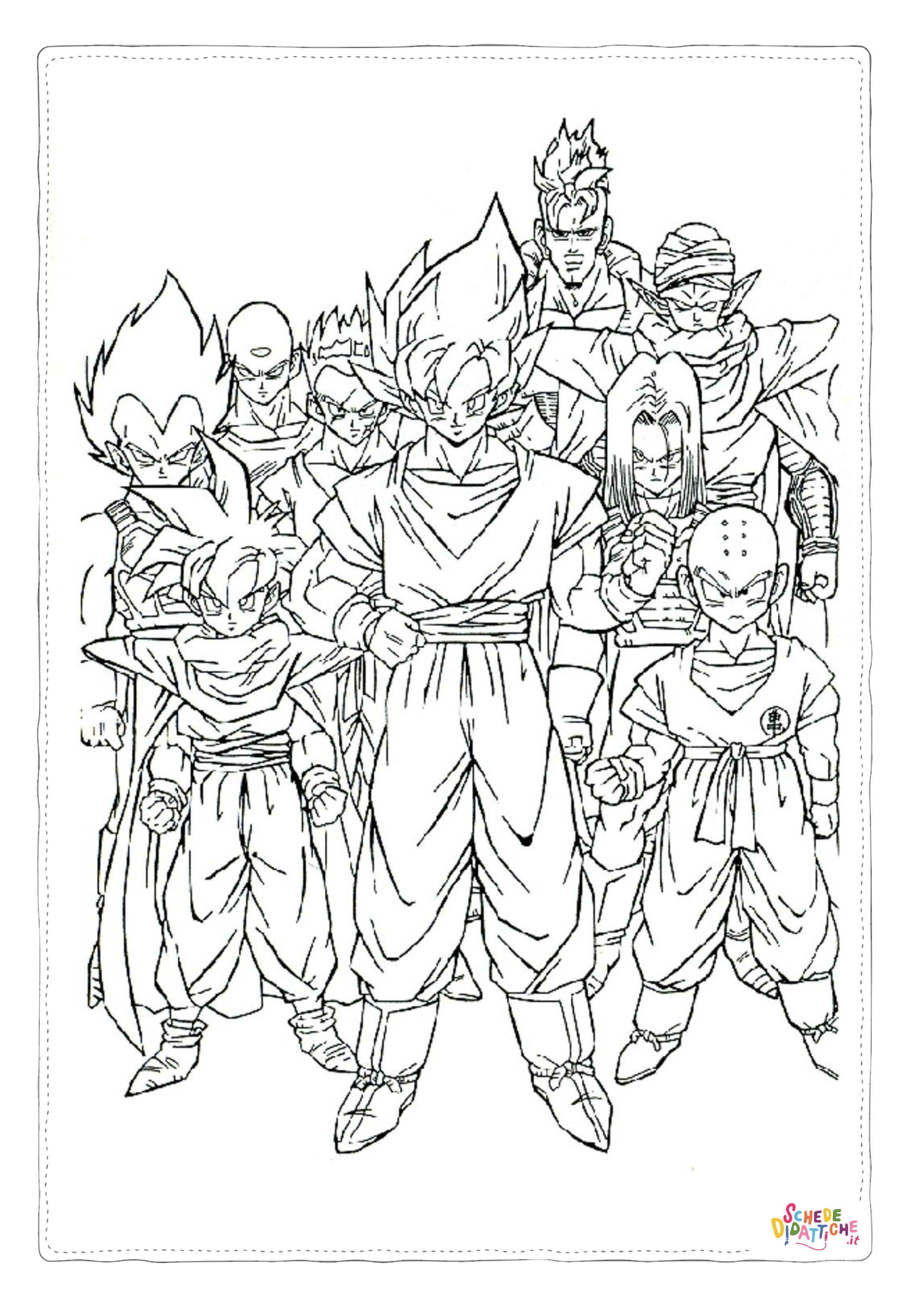Disegno "Disegno di Dragon Ball da stampare e colorare 131" Disegno di Dragon Ball da stampare e colorare 131