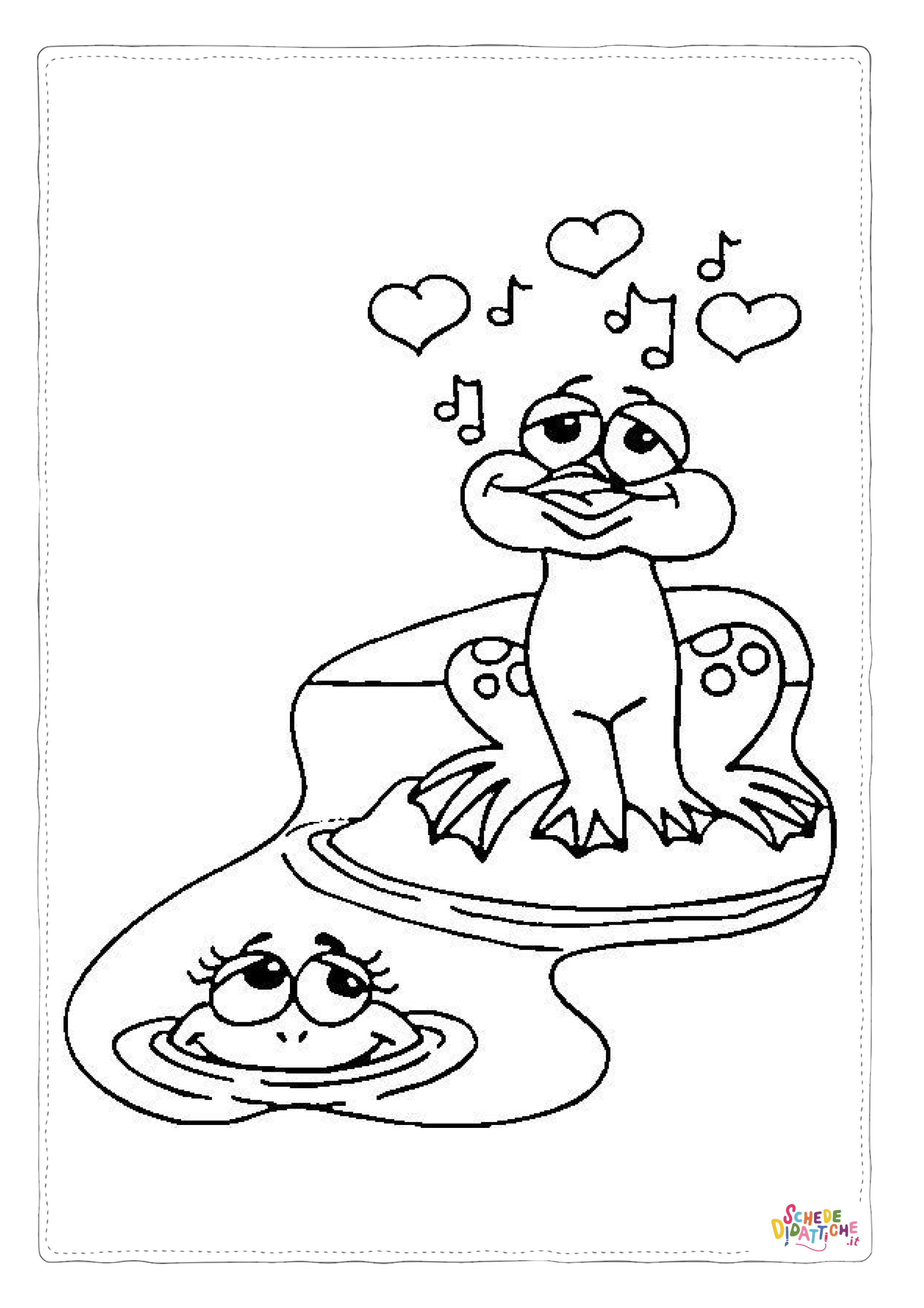 Disegno "Disegno di San Valentino da stampare e colorare 101" Disegno di San Valentino da stampare e colorare 101