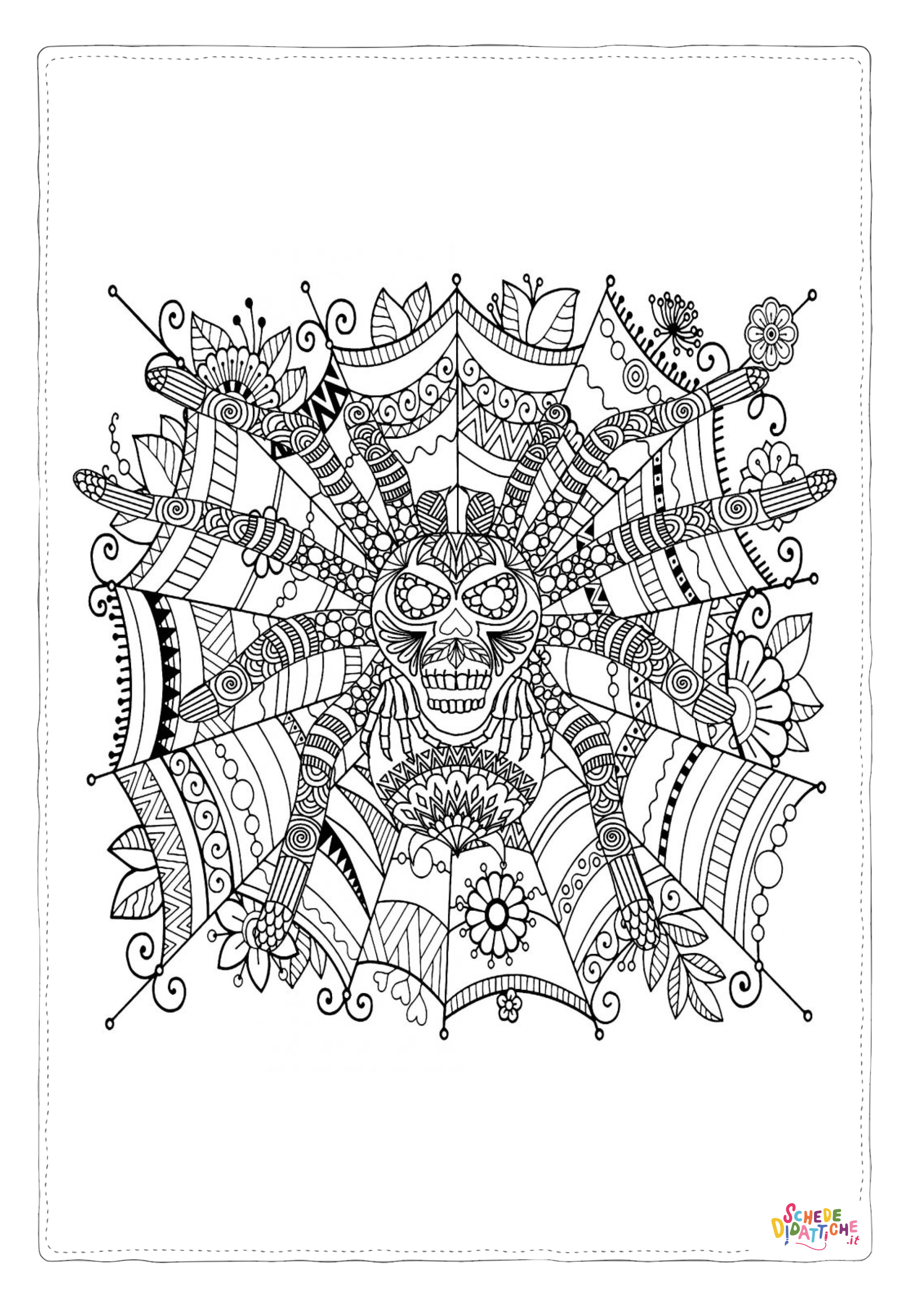 Disegno di ragno da stampare e colorare 61