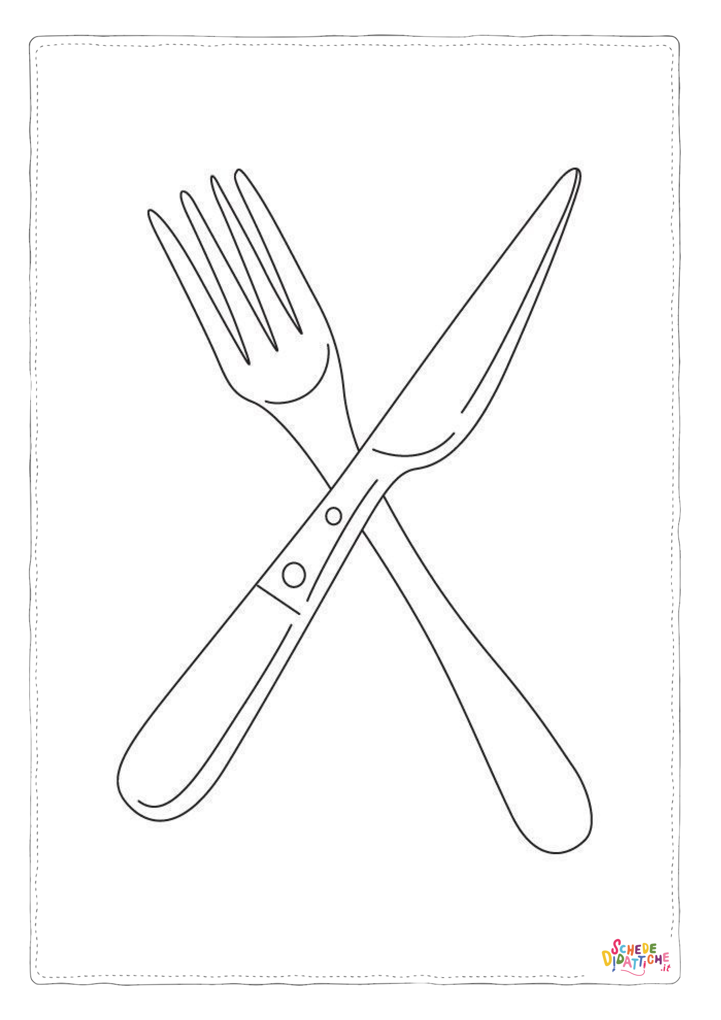 Disegno di suppellettile da cucina da stampare e colorare 13