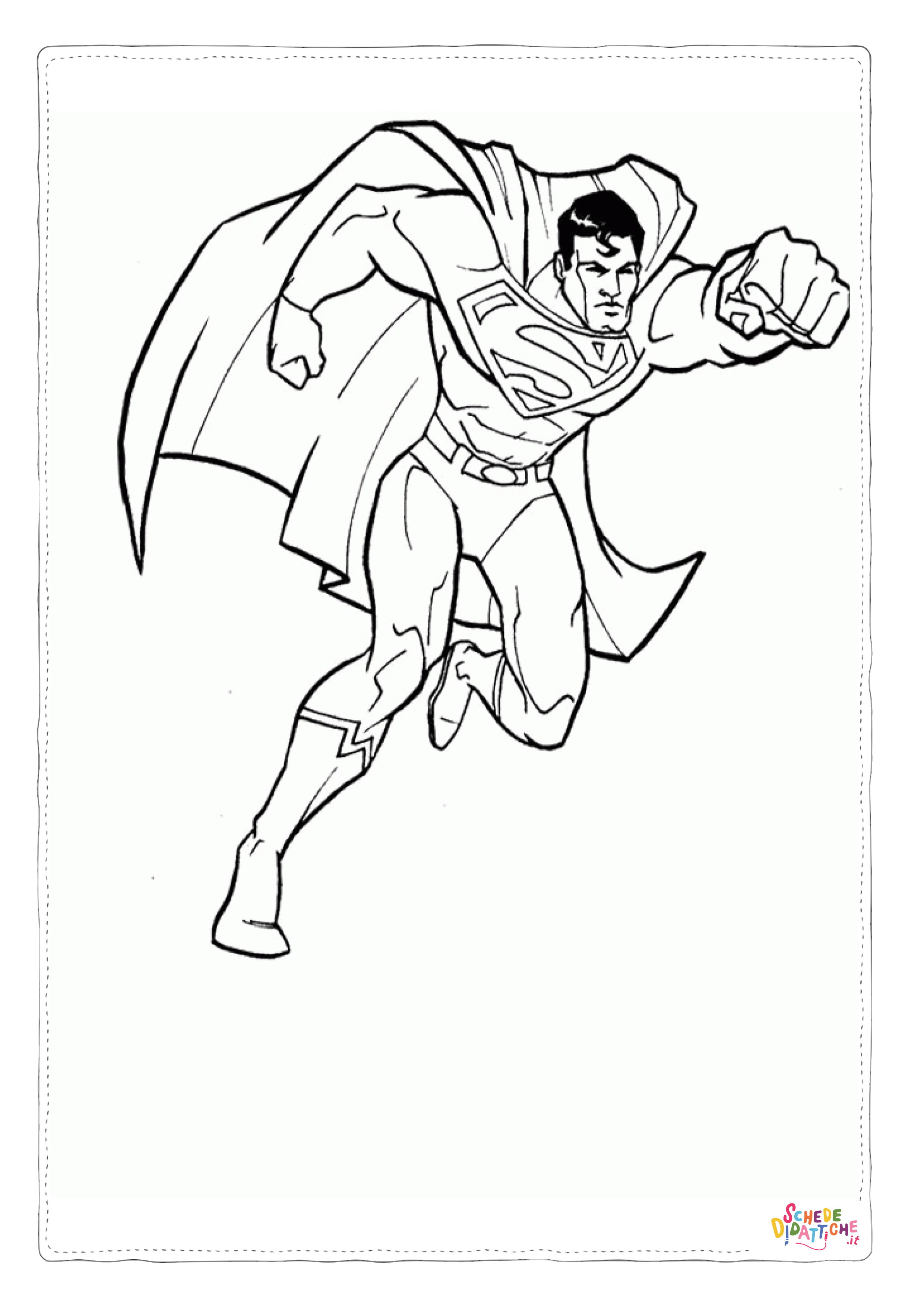 Disegno di Superman da stampare e colorare 37