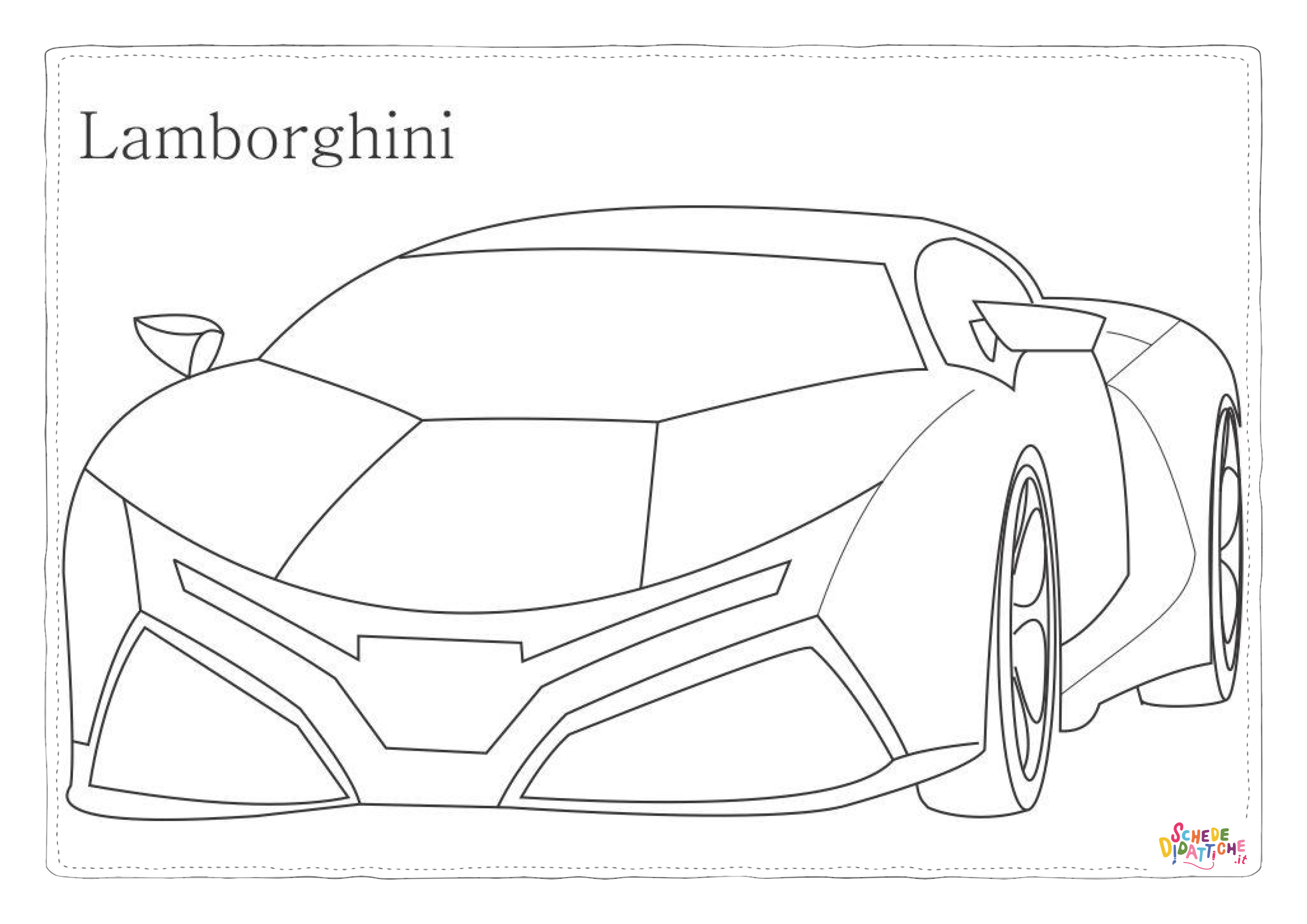 Disegno "Disegno di automobile da stampare e colorare 257" Disegno di automobile da stampare e colorare 257