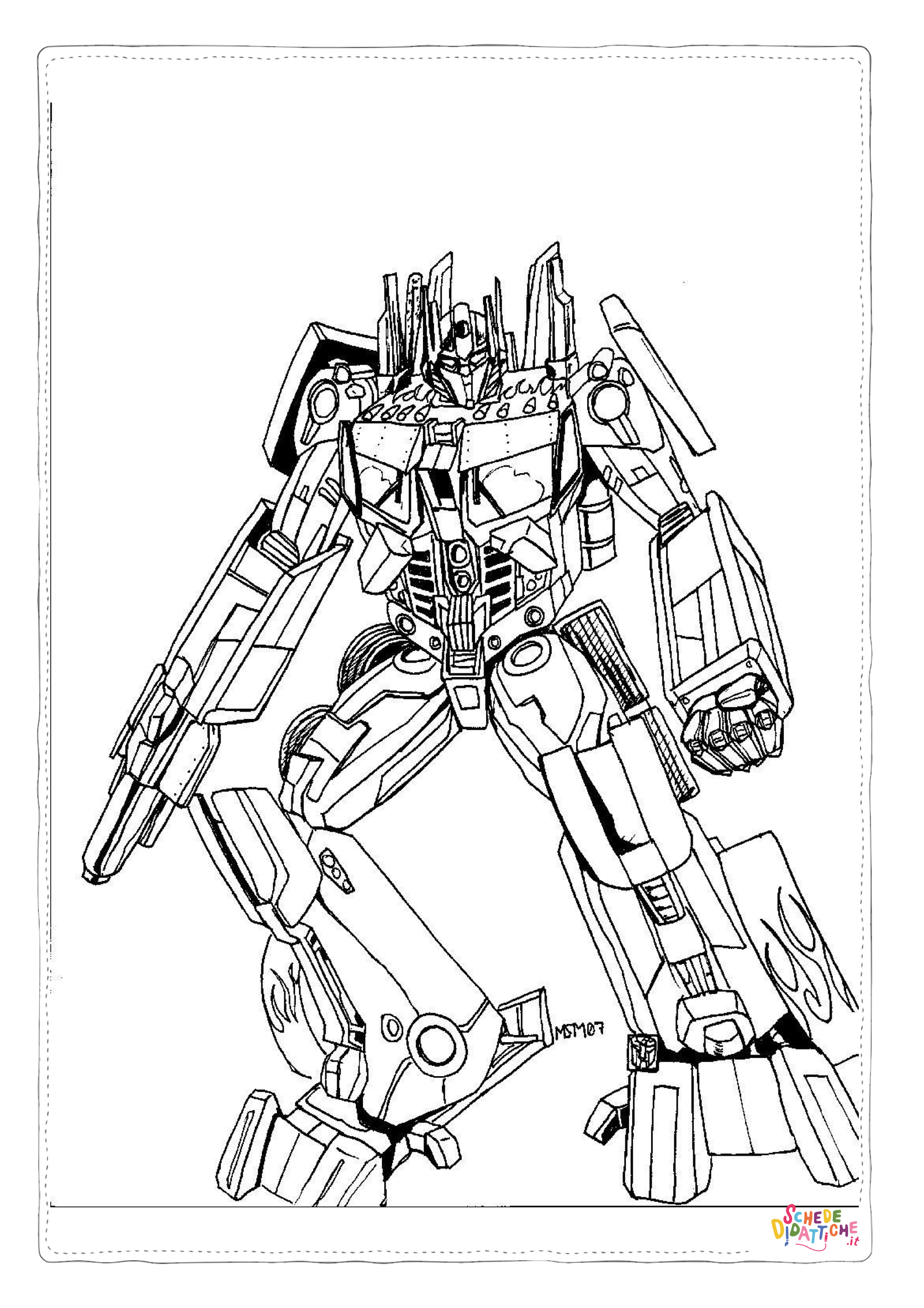 Disegno "Disegno di Transformers da stampare e colorare 76" Disegno di Transformers da stampare e colorare 76