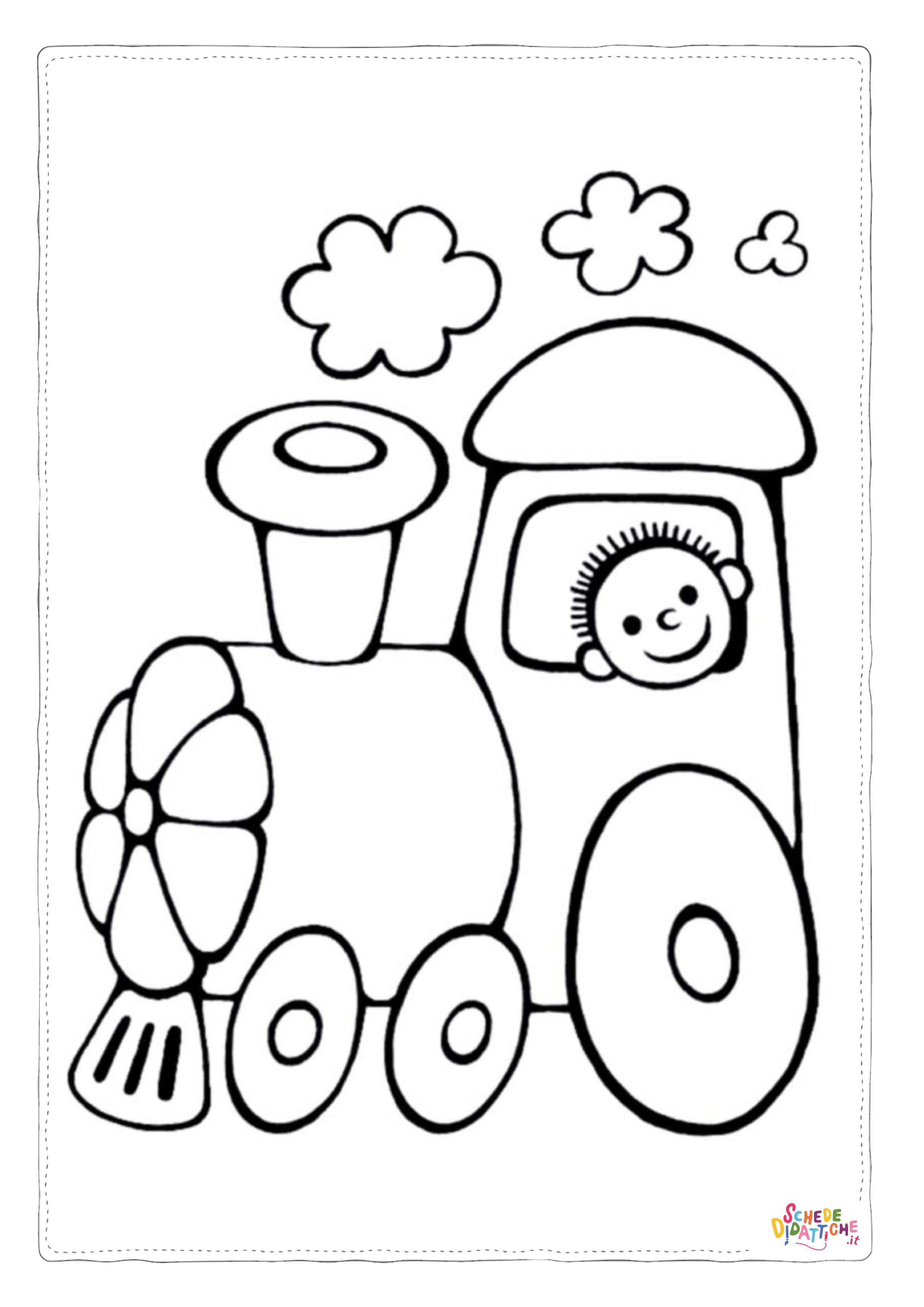 Disegno "Disegno di treno da stampare e colorare 102" Disegno di treno da stampare e colorare 102