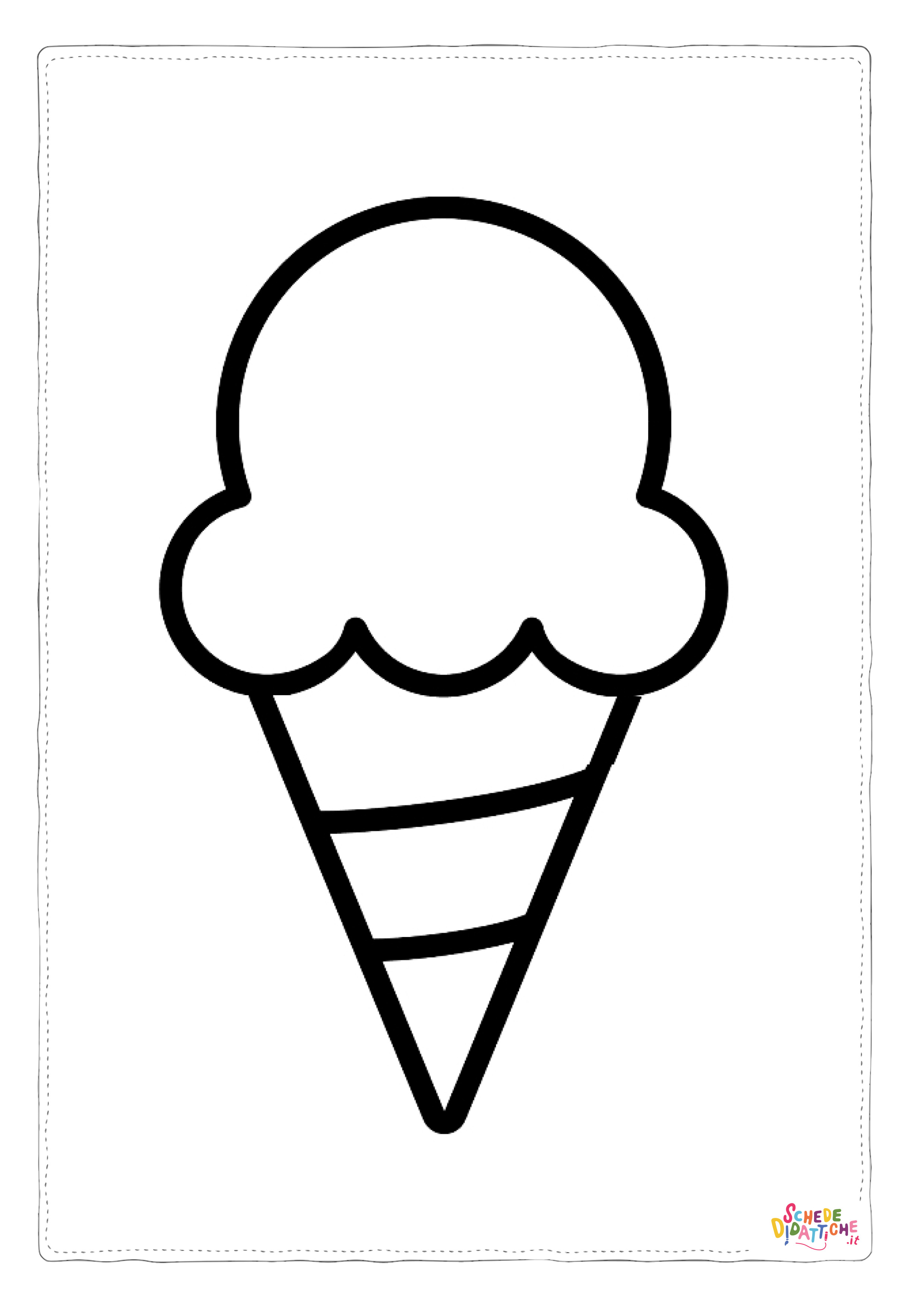 Disegno di gelato da stampare e colorare 32