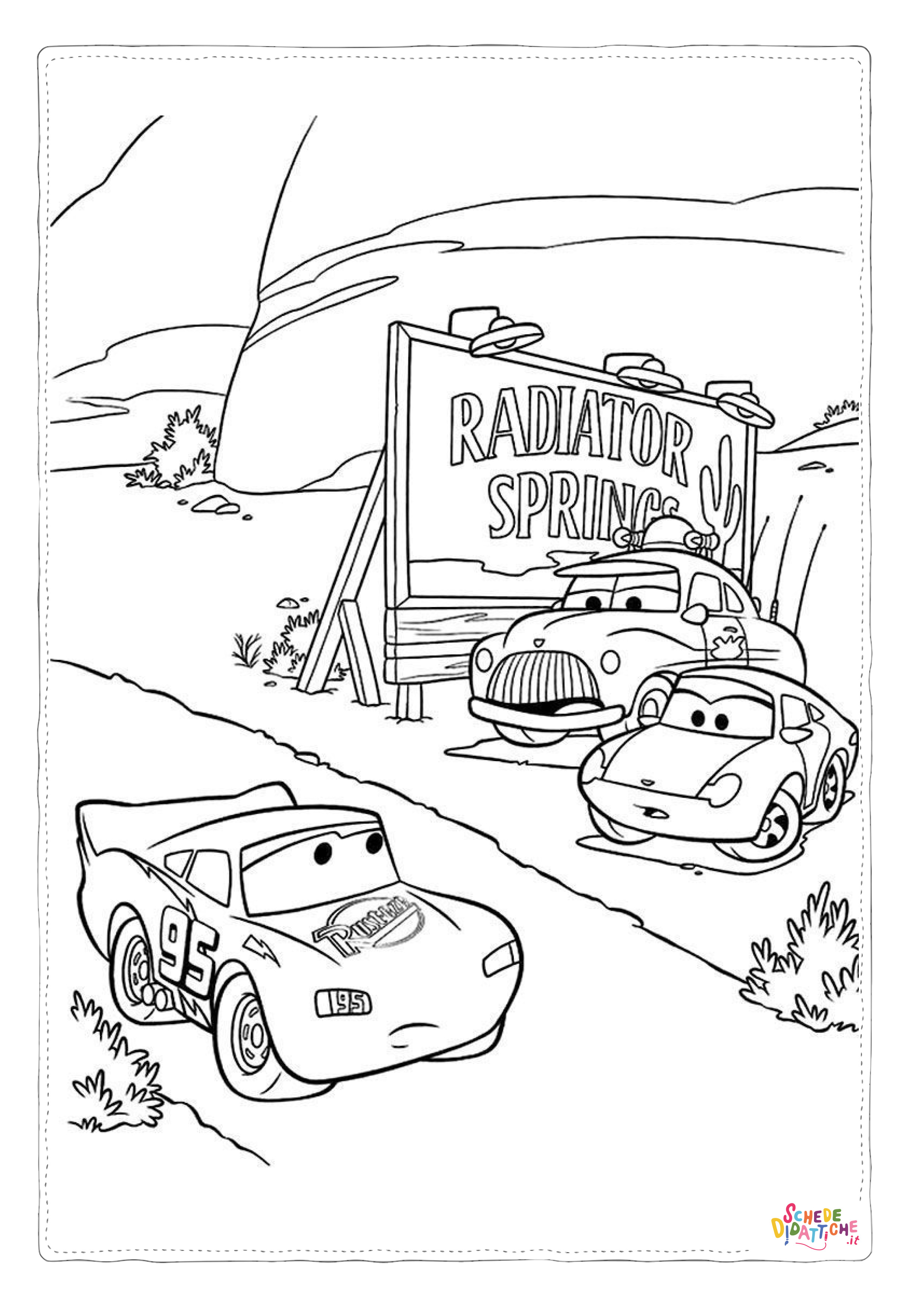 Disegno di Cars da stampare e colorare 246